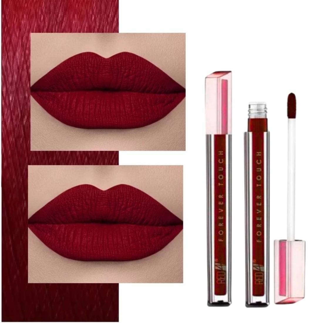 RED4 Maroon Colour Super Matte Finish High Pigment Liquid Lipstick (Pack of 1) RED4 Maroon Colour Super Matte Finish High Pigment Liquid Lipstick (Pack of 1)