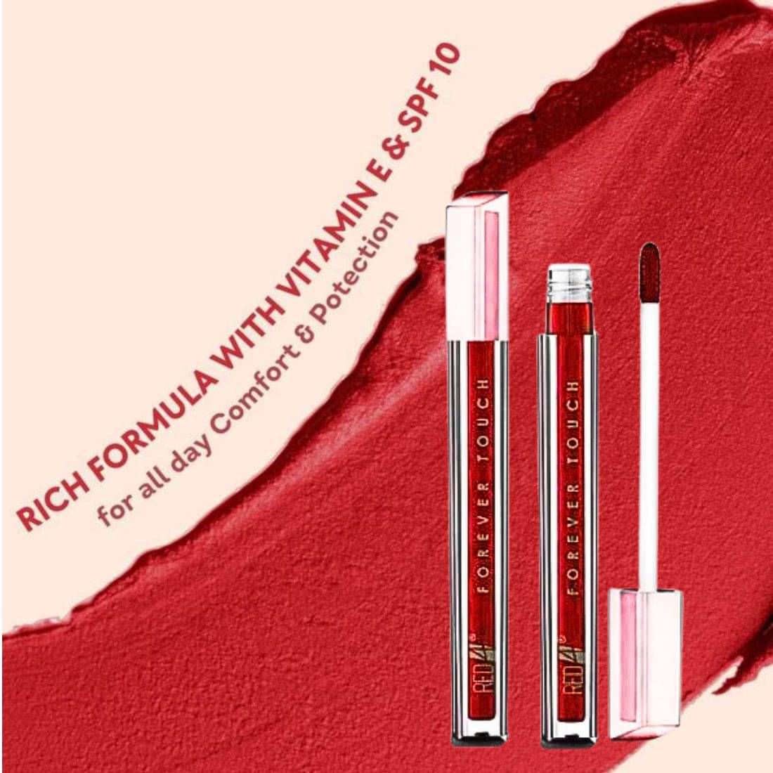RED4 Red Colour Waterproof Long Lasting Liquid Lipstick (Pack of 1) RED4 Red Colour Waterproof Long Lasting Liquid Lipstick (Pack of 1)