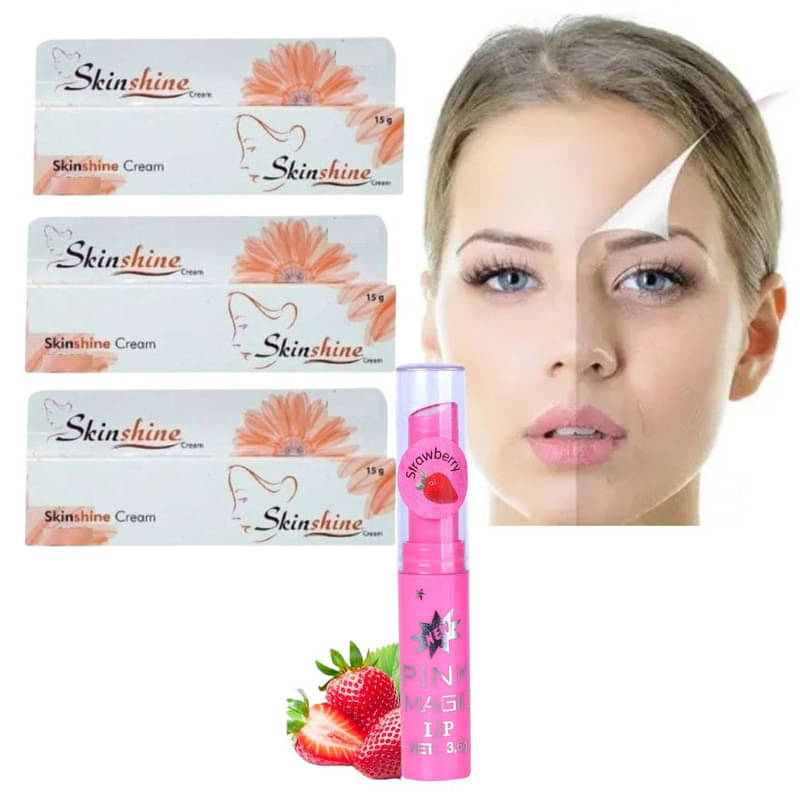     			BLUST & FAMME Vitamin E Night Cream With Pink Lip Balm For All Skin Type( Pack of 2)