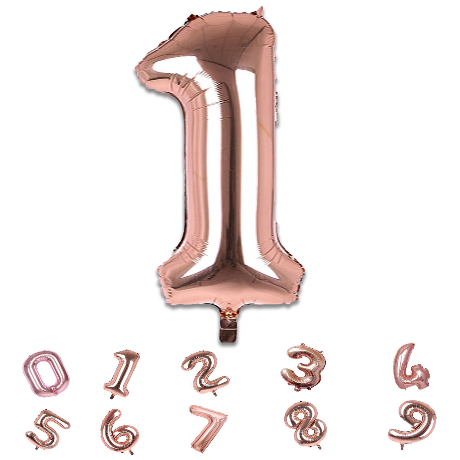 Bubble Bells Rose Gold 1 Number Balloon – 32 Inches | Foil Helium Balloon for Birthday, Kids & Adults Party, Indoor Outdoor Decor Bubble Bells Rose Gold 1 Number Balloon – 32 Inches | Foil Helium Balloon for Birthday, Kids & Adults Party, Indoor Outdoor Decor