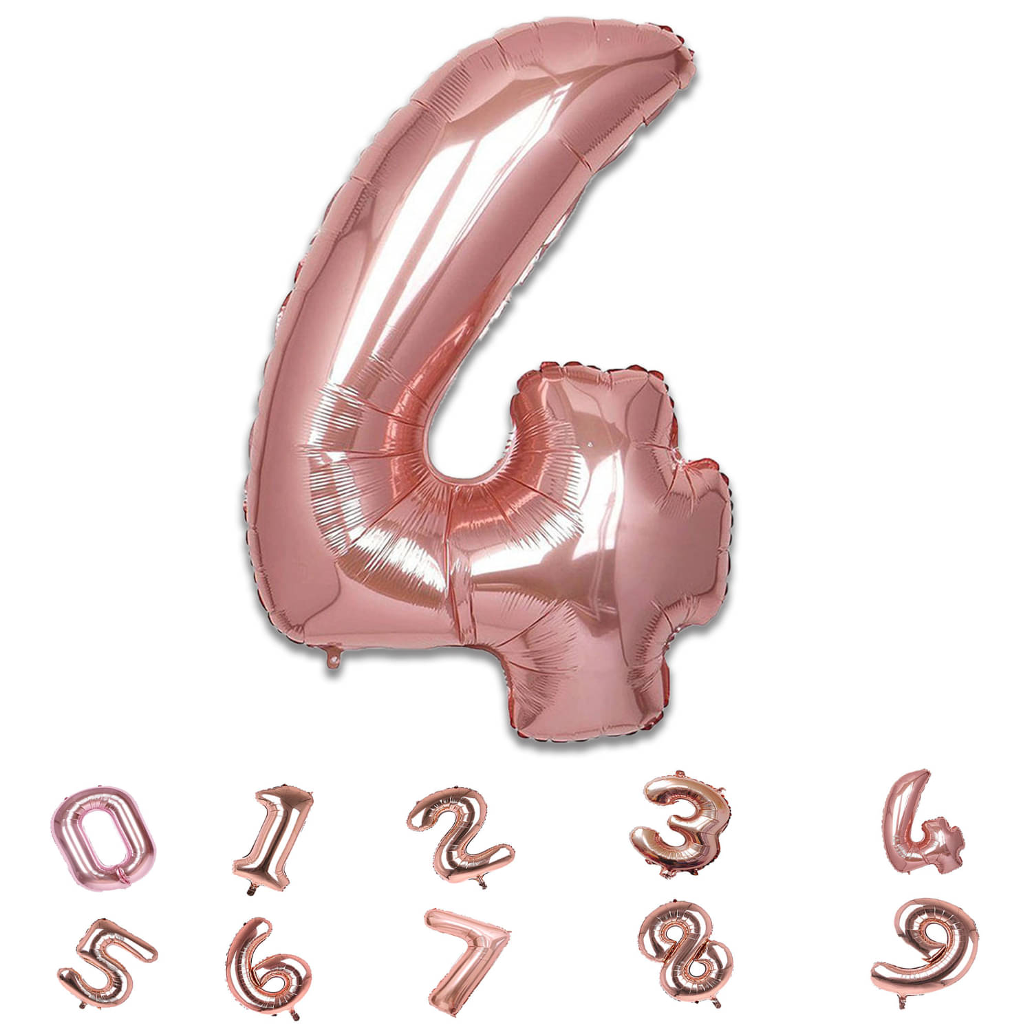 Bubble Bells Rose Gold 4 Number Balloon – 32 Inches | Foil Helium Balloon for Birthday, Kids & Adults Party, Indoor Outdoor Decor     			Bubble Bells Rose Gold 4 Number Balloon – 32 Inches | Foil Helium Balloon for Birthday, Kids & Adults Party, Indoor Outdoor Decor