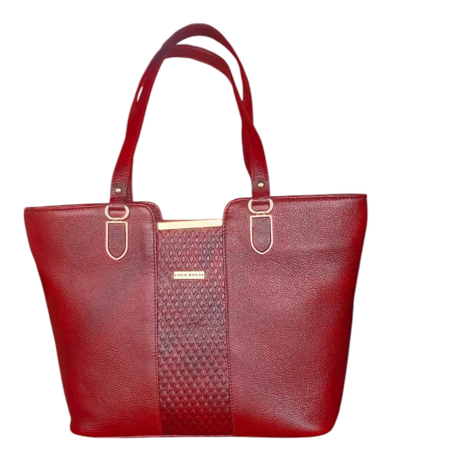     			COCO ROYAL Shoulder Bag Pure Leather Set of 1 ( Brown )