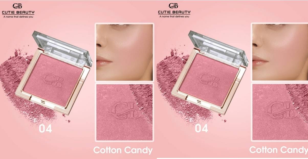     			CUTIE BEAUTY Pressed Powder Blush Hot Pink 20 g