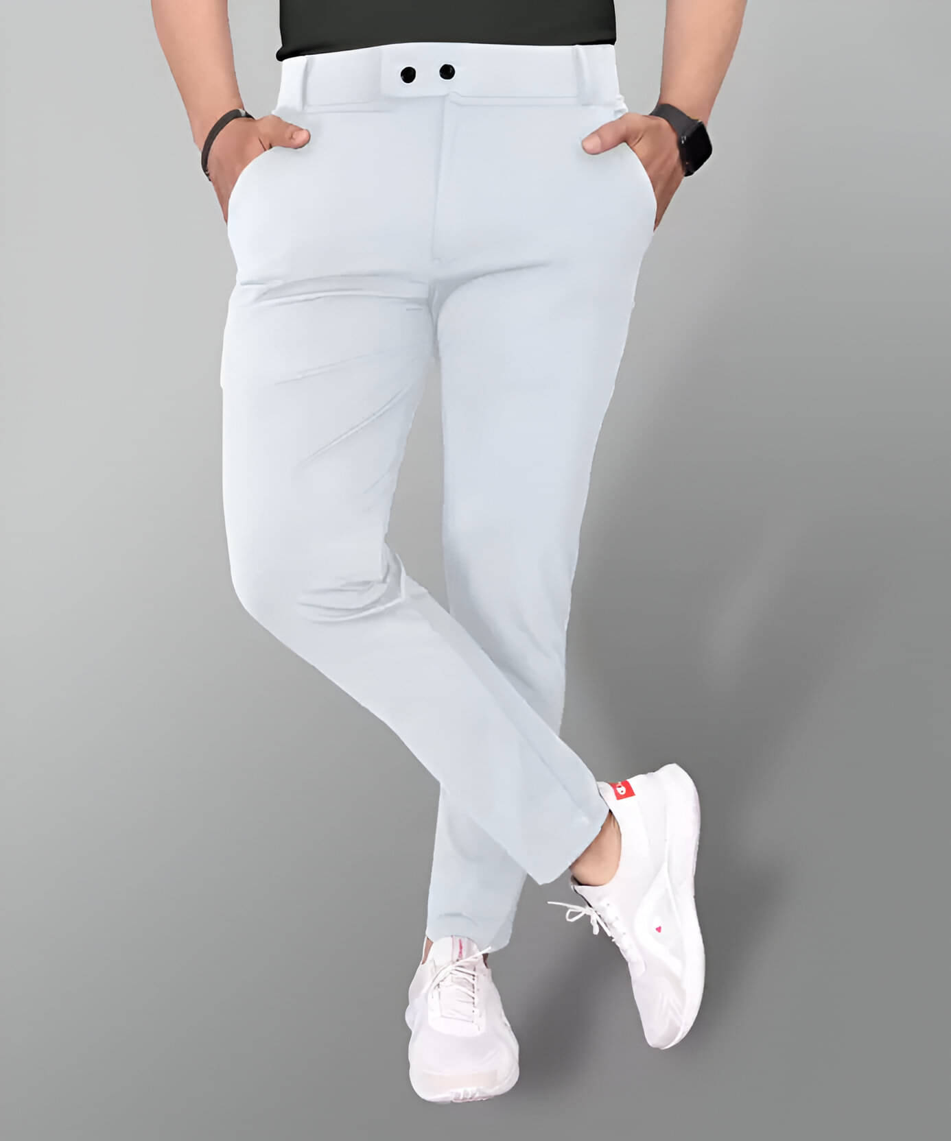     			DEARISE Regular Flat Men's Chinos - Grey ( Pack of 1 )