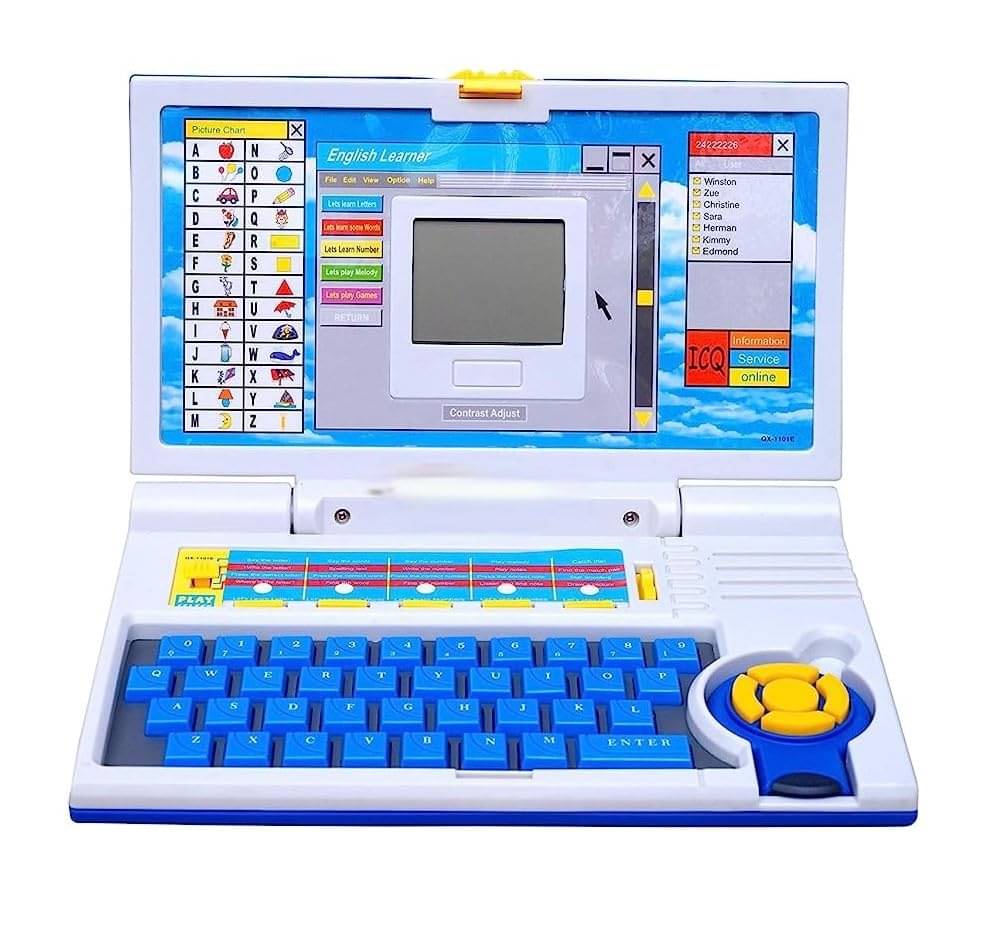     			Educational Laptop Computer Toy Educational Computer for Kids Above 3 Years - 20 Fun Activity Learning Machine, Now Learn Letter, Words, Games, Mathematics, Music, Logic, Memory Tool,Blue1