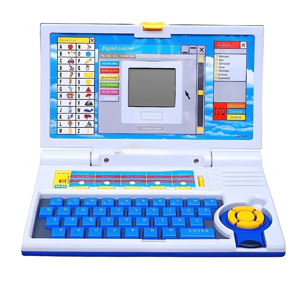     			Educational Laptop Computer Toy Educational Computer for Kids Above 3 Years - 20 Fun Activity Learning Machine, Now Learn Letter, Words, Games, Mathematics, Music, Logic, Memory Tool,Blue5