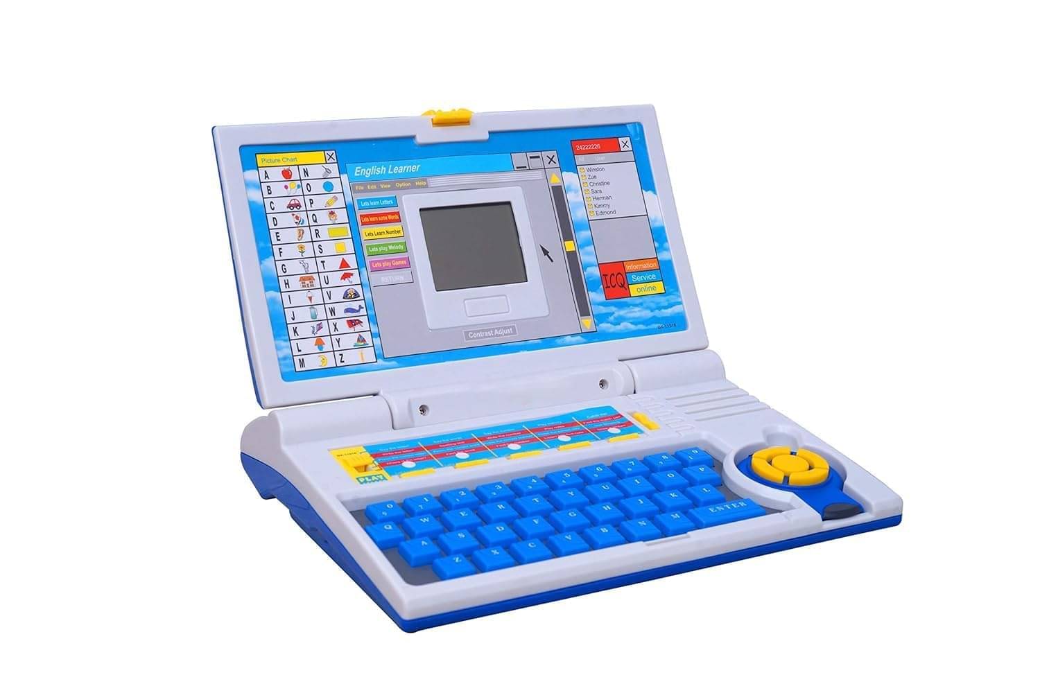     			Educational Laptop Computer Toy Educational Computer for Kids Above 3 Years - 20 Fun Activity Learning Machine, Now Learn Letter, Words, Games, Mathematics, Music, Logic, Memory Tool,Blue6