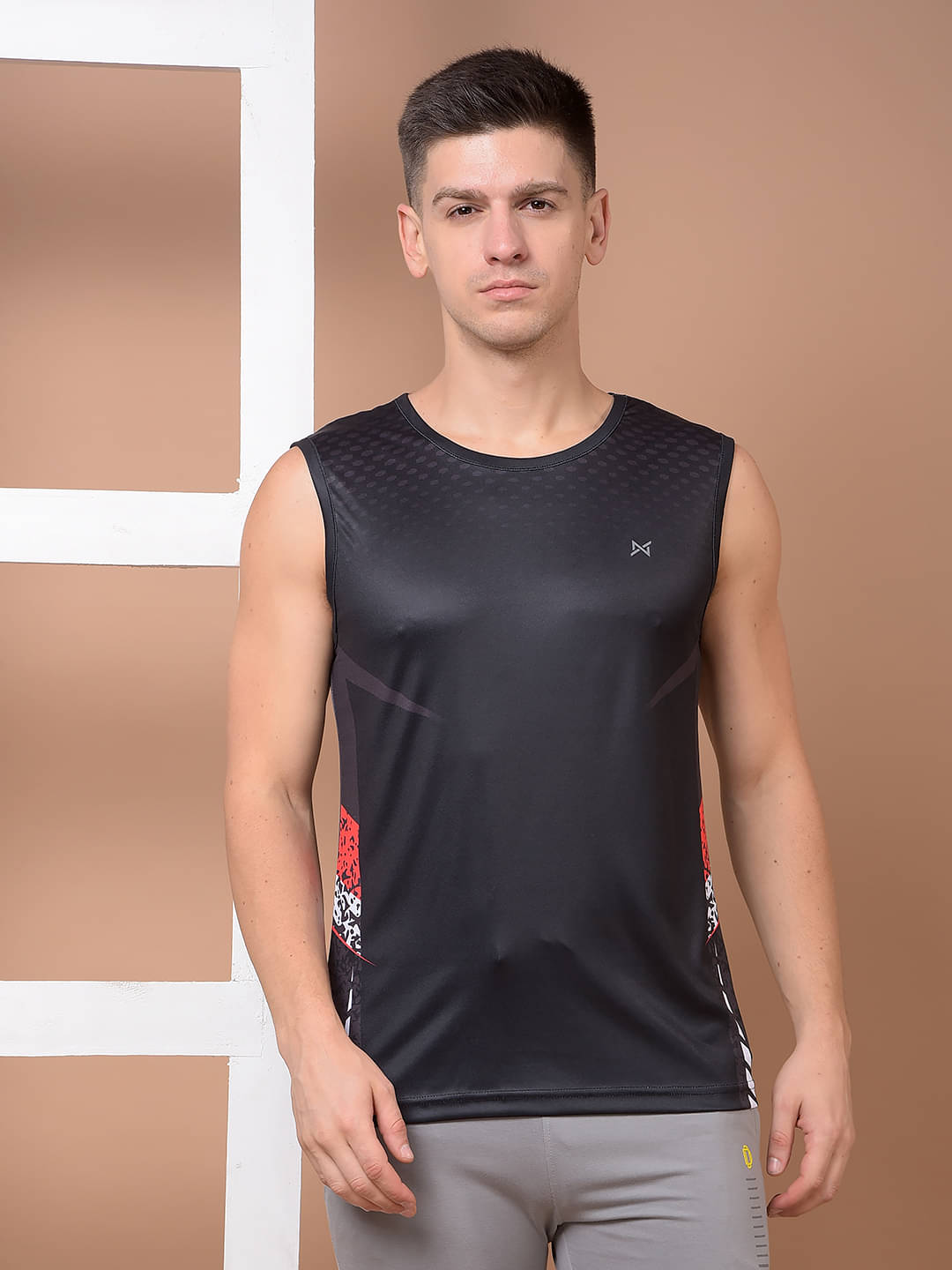 Force NXT Black Polyester Regular Fit Men's Tanks ( Pack of 1 ) Force NXT Black Polyester Regular Fit Men's Tanks ( Pack of 1 )