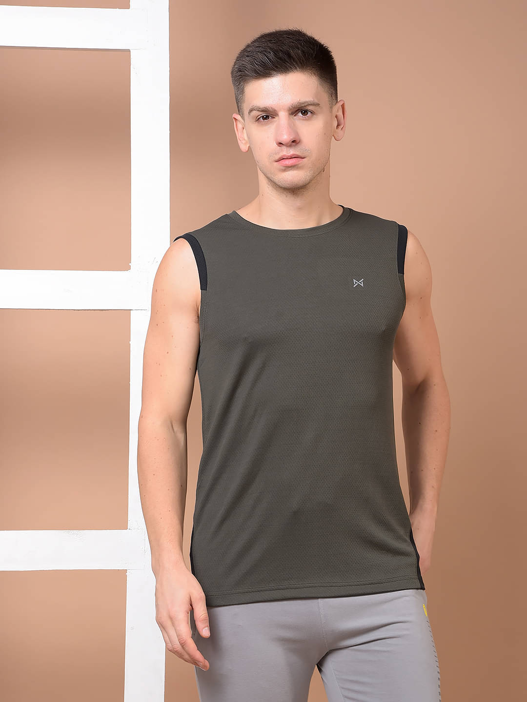 Force NXT Olive Polyester Regular Fit Men's Tanks ( Pack of 1 ) Force NXT Olive Polyester Regular Fit Men's Tanks ( Pack of 1 )