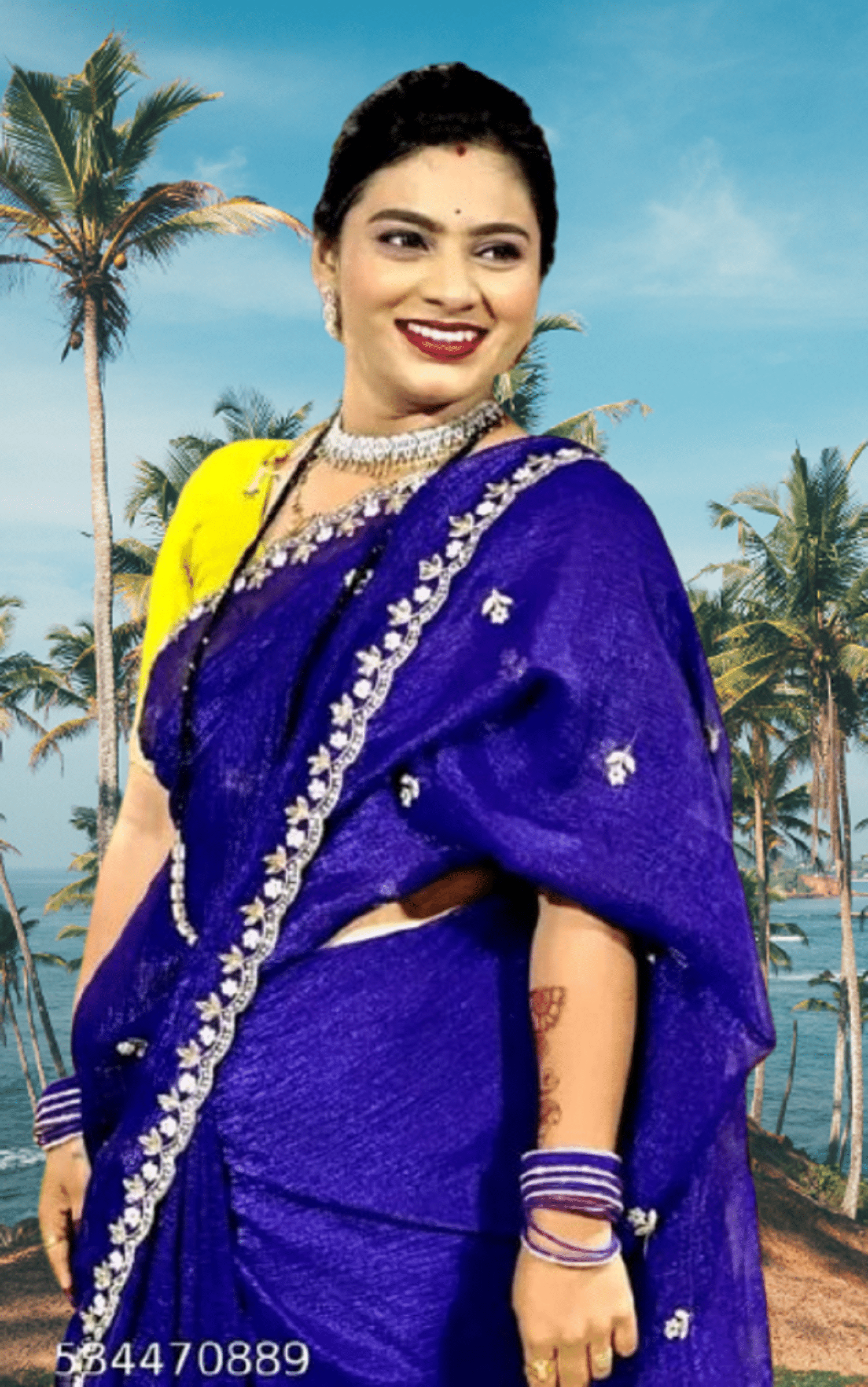 GOPI SAREE Chiffon Dyed With Unstitched Blouse Piece ( Purple ) GOPI SAREE Chiffon Dyed With Unstitched Blouse Piece ( Purple )