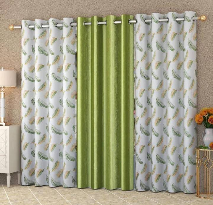 HOMEDESK Abstract Printed Room Darkening Ring Rod Curtain 5 ft ( Pack of 3 ) - Multi Color HOMEDESK Abstract Printed Room Darkening Ring Rod Curtain 5 ft ( Pack of 3 ) - Multi Color