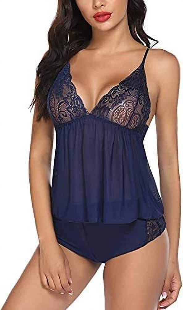 Jyoti Traders Blue Polyester Women's Nightwear Baby Doll Dresses Without Panty ( Pack of 1 ) Jyoti Traders Blue Polyester Women's Nightwear Baby Doll Dresses Without Panty ( Pack of 1 )