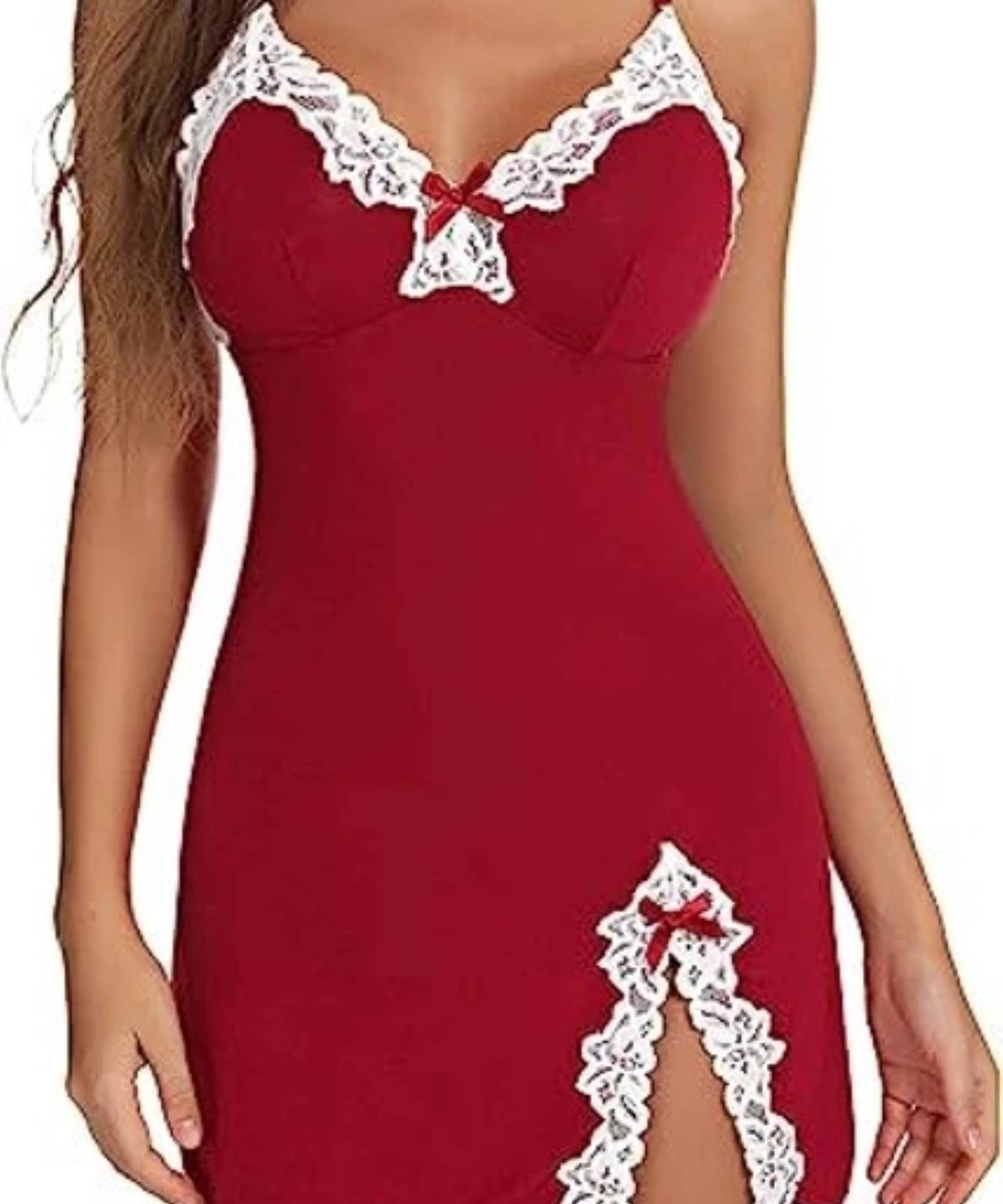 Jyoti Traders Red Polyester Women's Nightwear Baby Doll Dresses Without Panty ( Pack of 1 ) Jyoti Traders Red Polyester Women's Nightwear Baby Doll Dresses Without Panty ( Pack of 1 )