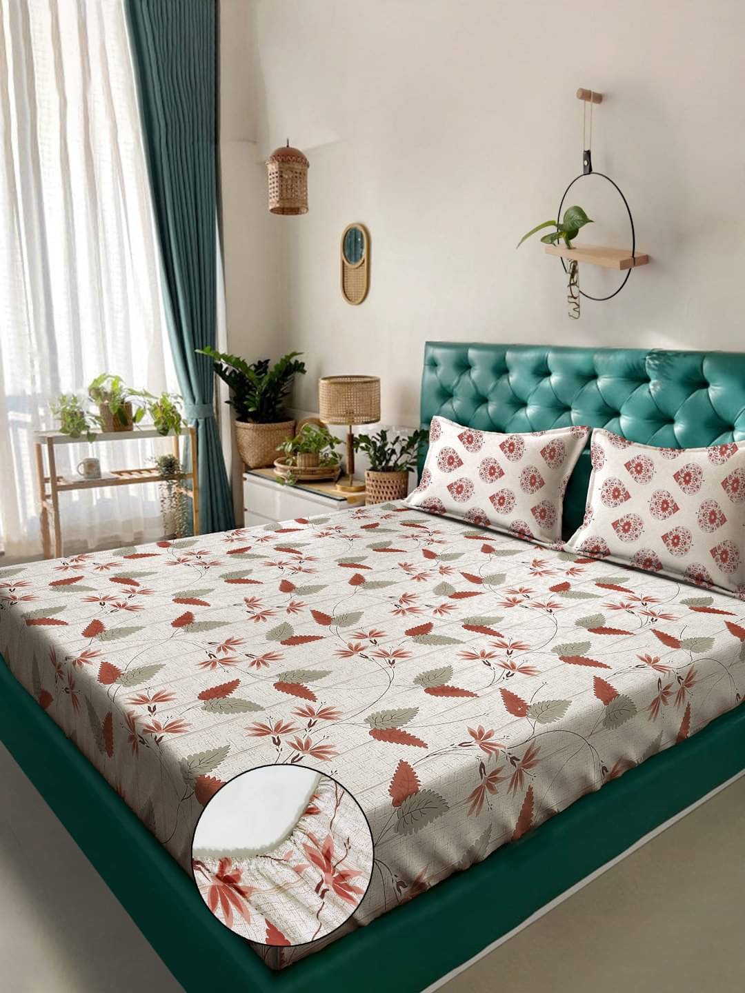 Klotthe Cotton 1 Double King Bedsheet with 2 Pillow Covers ( Beige )     			Klotthe Cotton 1 Double King Bedsheet with 2 Pillow Covers ( Beige )