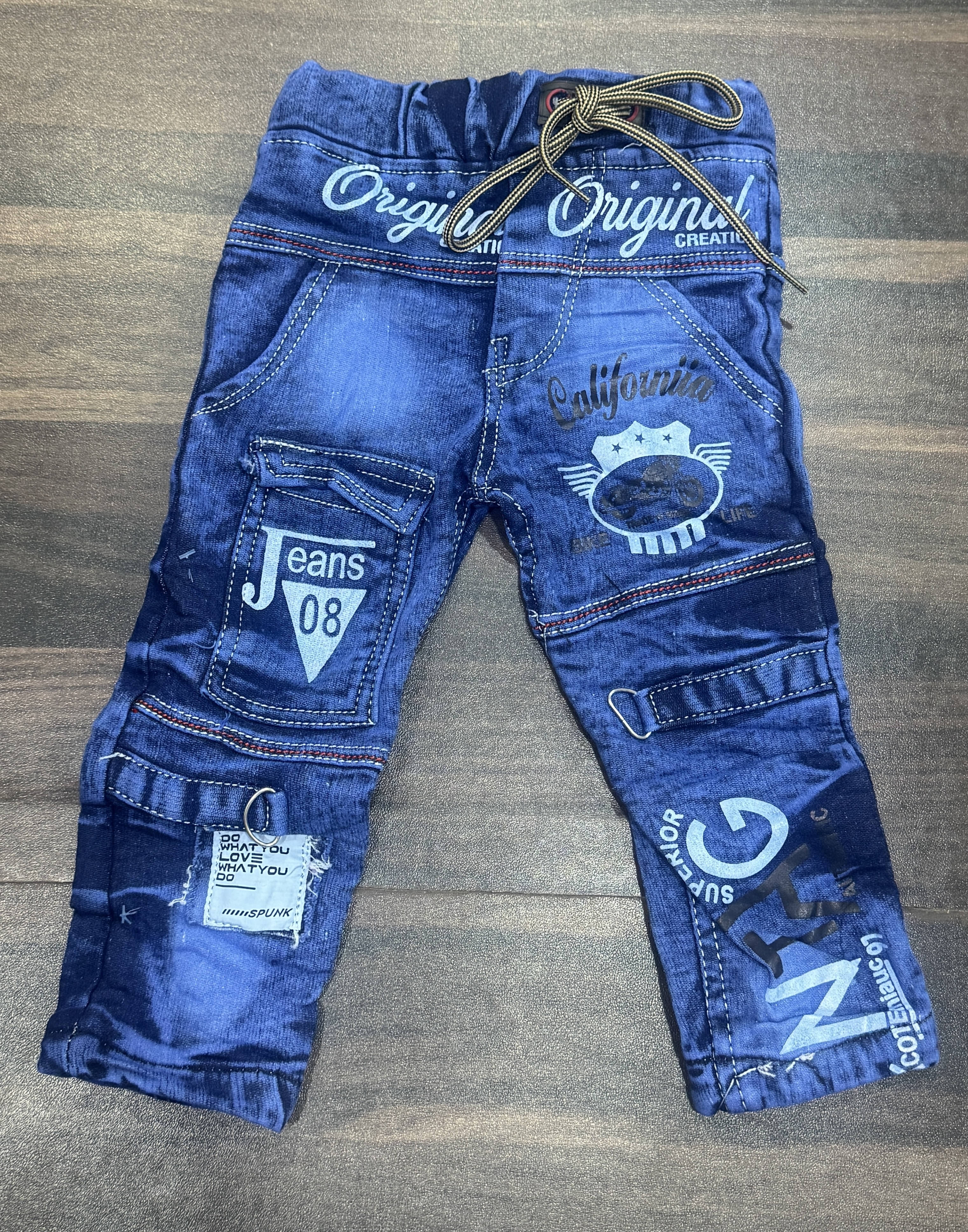     			Little Muffs Pack of 1 Boys Denim Jeans ( Blue )