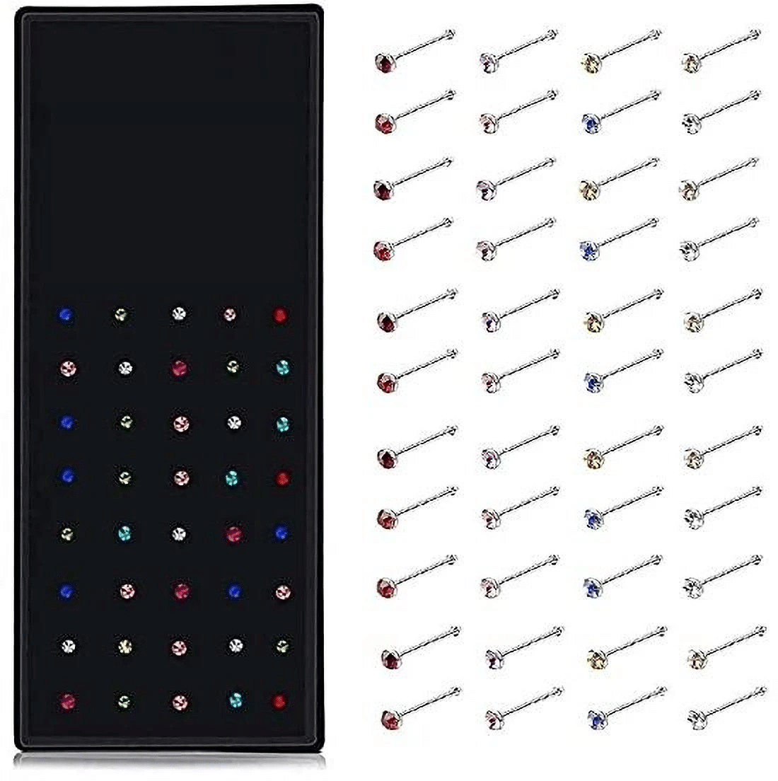 MEHAK CREATION Alloy Nose Stud (Pack of 40) MEHAK CREATION Alloy Nose Stud (Pack of 40)