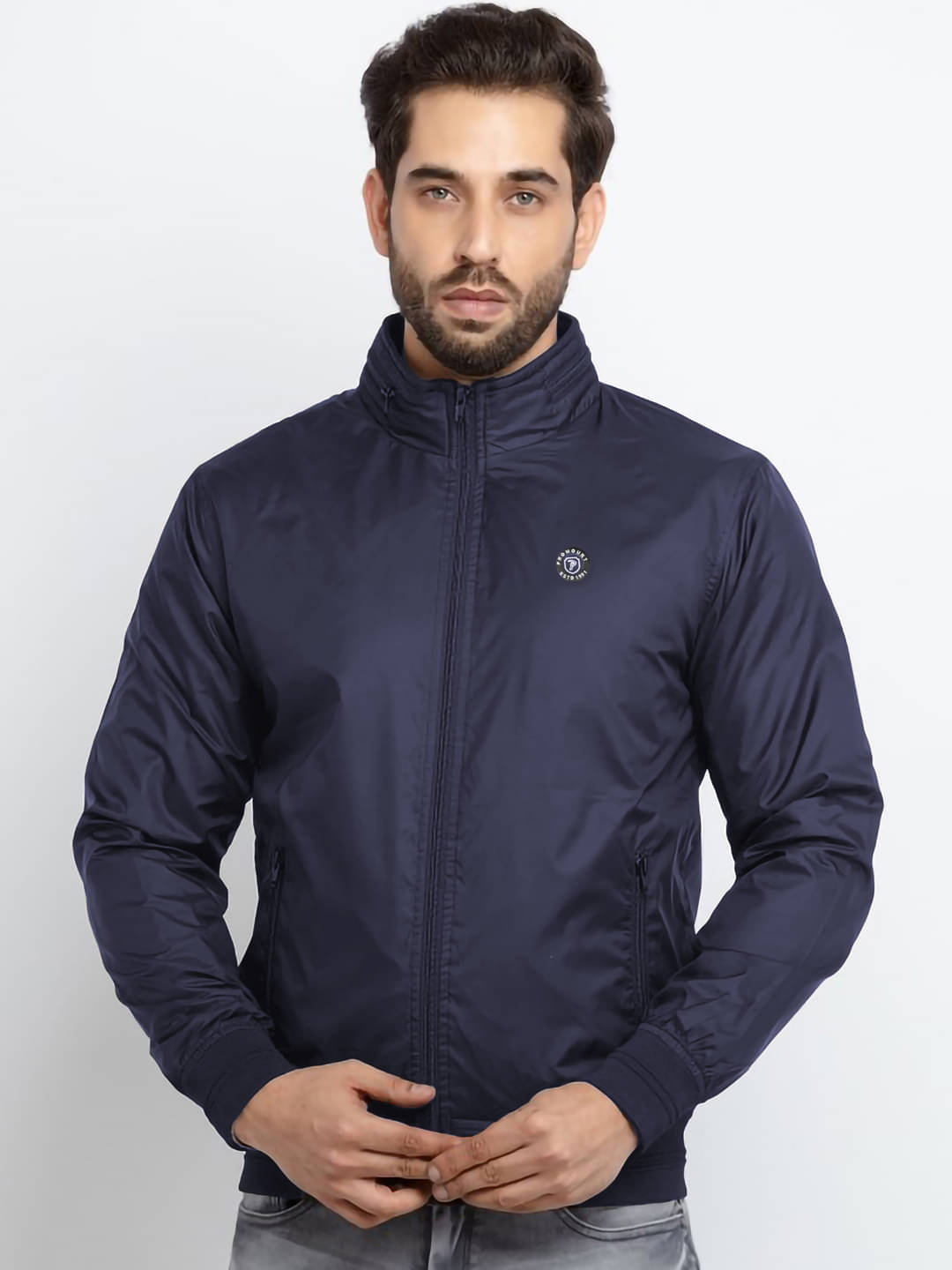     			Mountain colours Polyester Men's Puffer Jacket - Navy ( Pack of 1 )