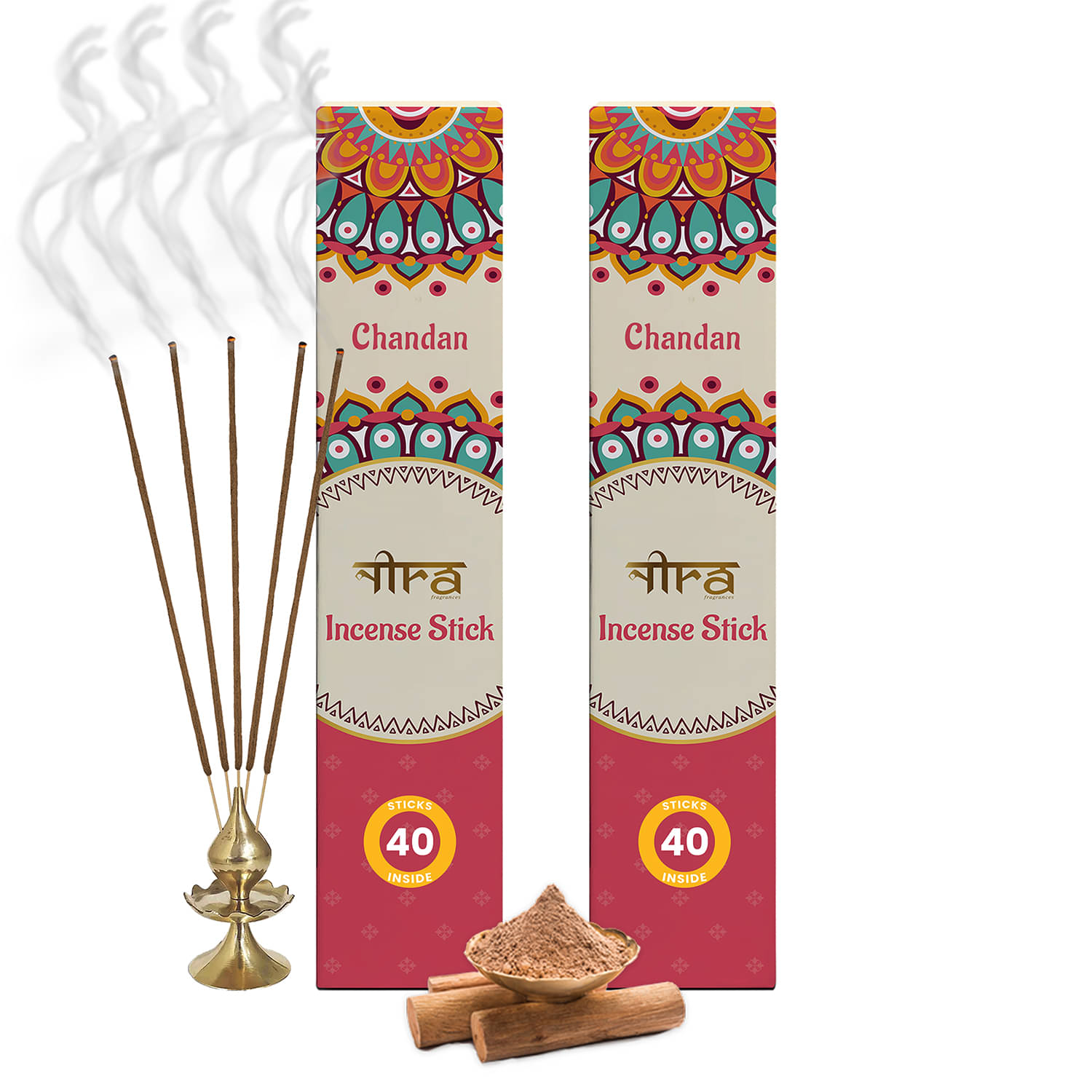     			Nira Fragrances Incense Stick Chandan 80 Pieces ( Pack of 2 )