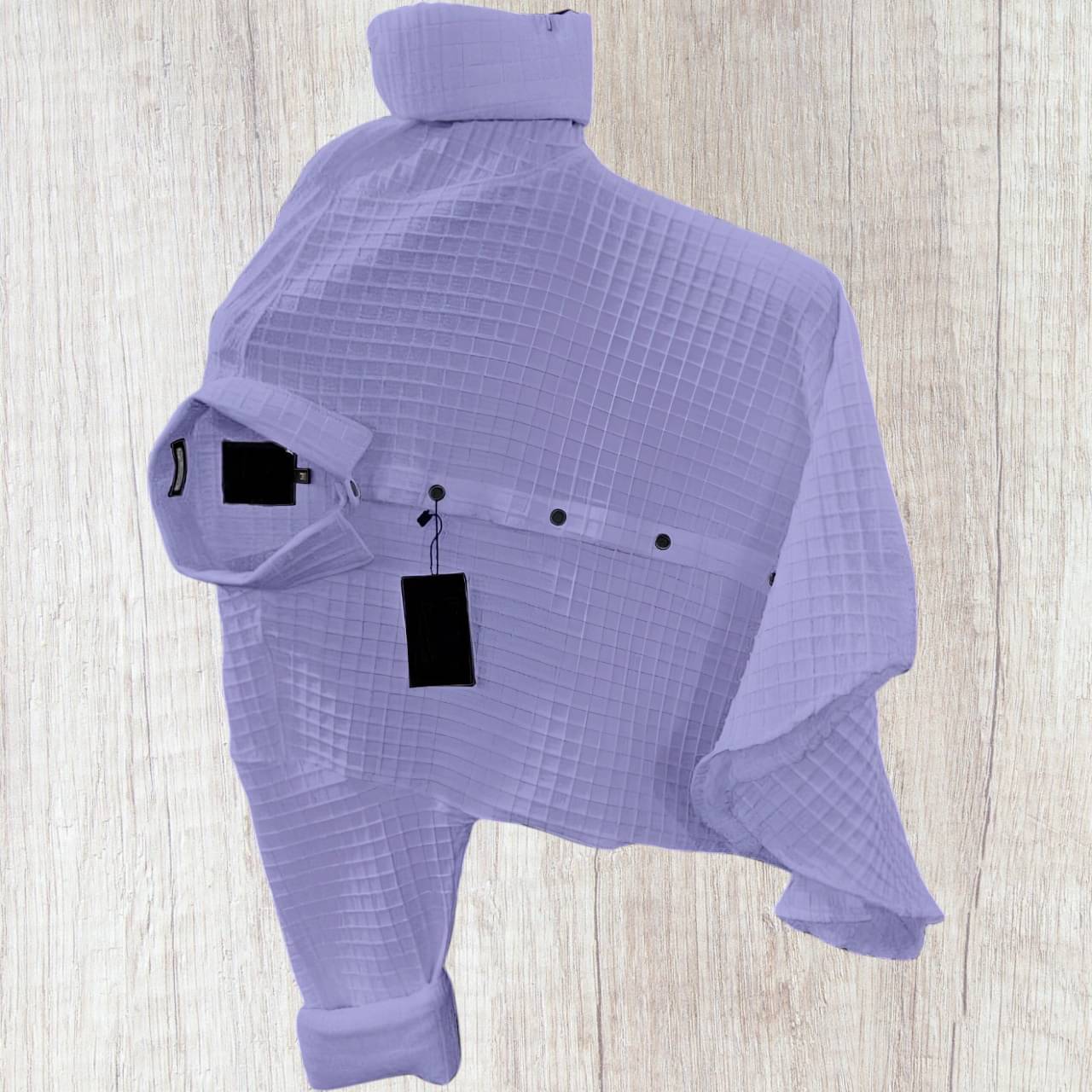 OQUENT Poly Cotton Regular Fit Popcorn Textured Full Sleeves Men's Casual Shirt - Grey ( Pack of 1 )     			OQUENT Poly Cotton Regular Fit Popcorn Textured Full Sleeves Men's Casual Shirt - Grey ( Pack of 1 )