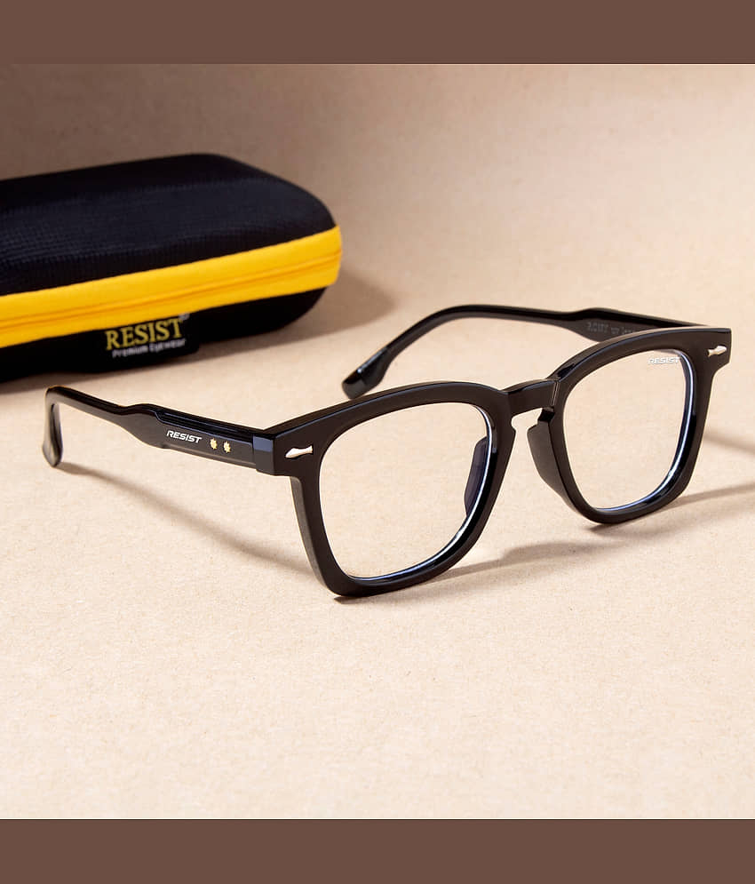 RESIST EYEWEAR Black Rectangular Sunglasses ( Pack of 1 ) - Sunglasses | Buy online on ZillyBuy