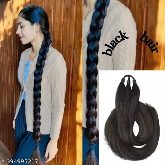     			Renu Creation Black Hair Extension ( Pack of 1 )