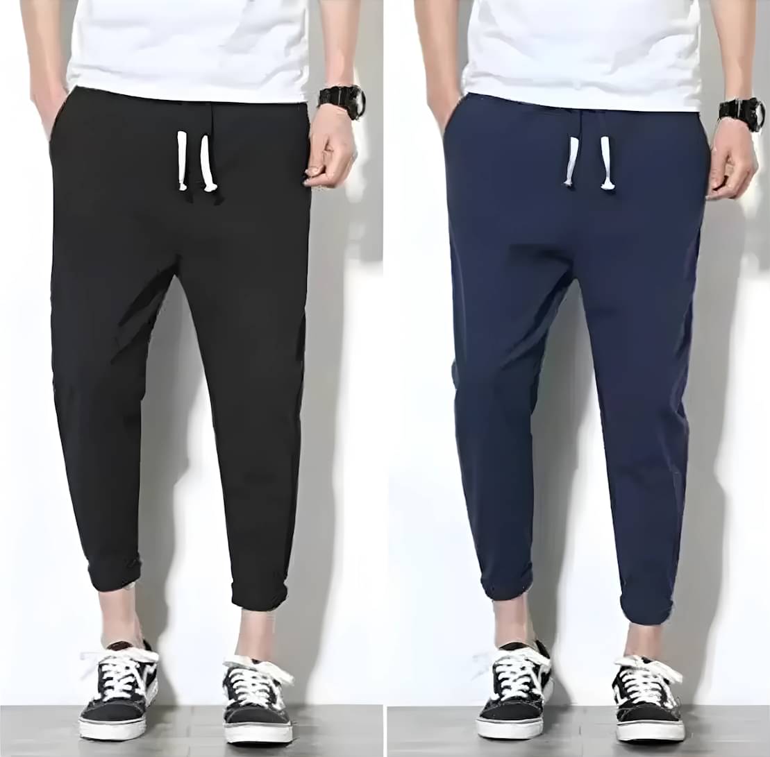 Reya Multicolor Polyester Men's Trackpants ( Pack of 2 ) Reya Multicolor Polyester Men's Trackpants ( Pack of 2 )