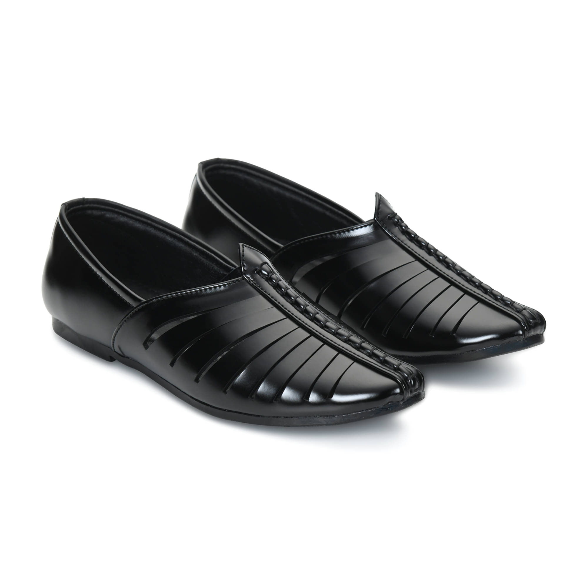     			STEPSOFT Black Men's Designer Shoes