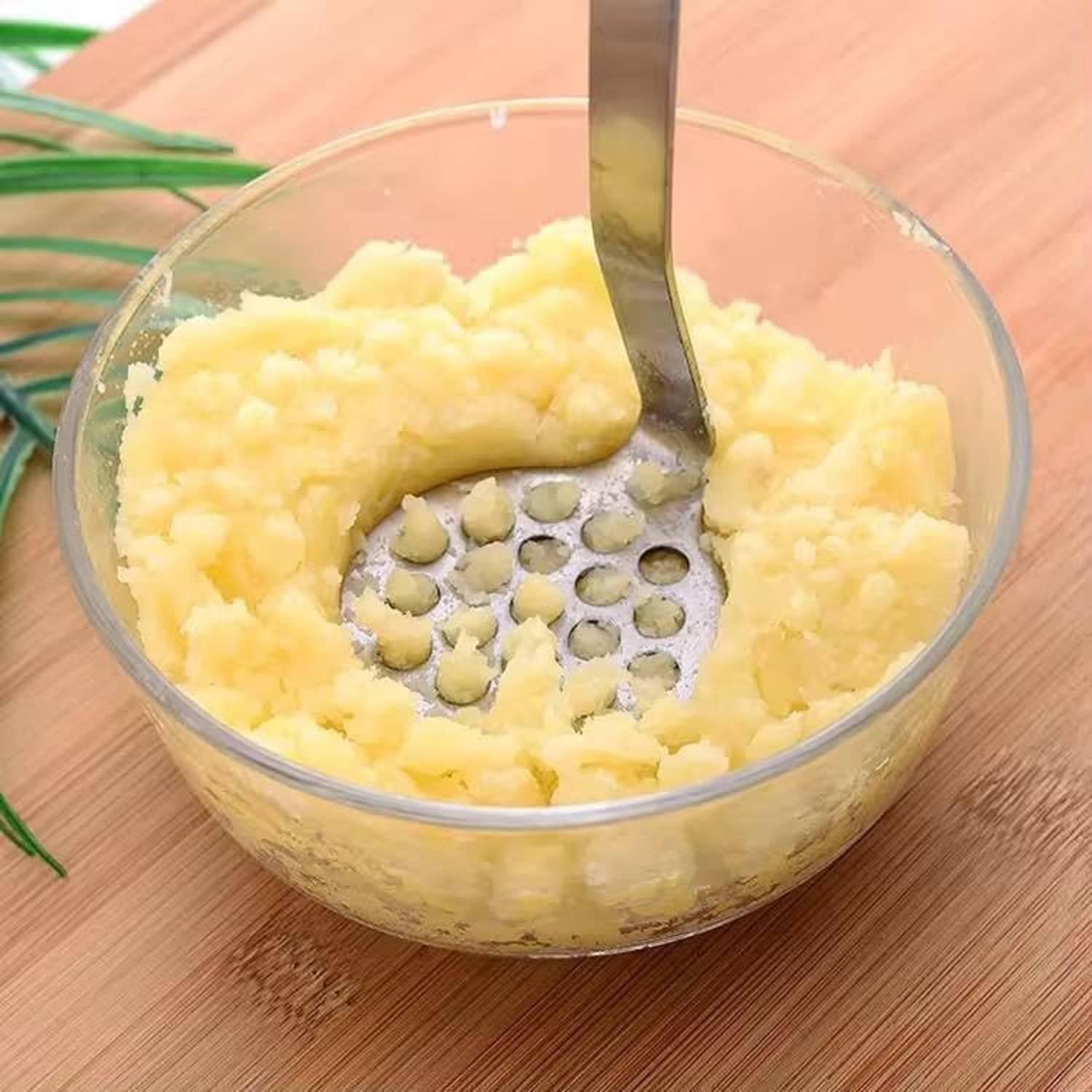 Stainless Steel Potato Vegetable Masher Ricer Kitchen Gadgets Hand Tool for Cooking Good Grip for Vegetable Boiled Potatoes Pav Bhaji Stuffed Paratha Potato Masher Stainless Steel Potato Vegetable Masher Ricer Kitchen Gadgets Hand Tool for Cooking Good Grip for Vegetable Boiled Potatoes Pav Bhaji Stuffed Paratha Potato Masher