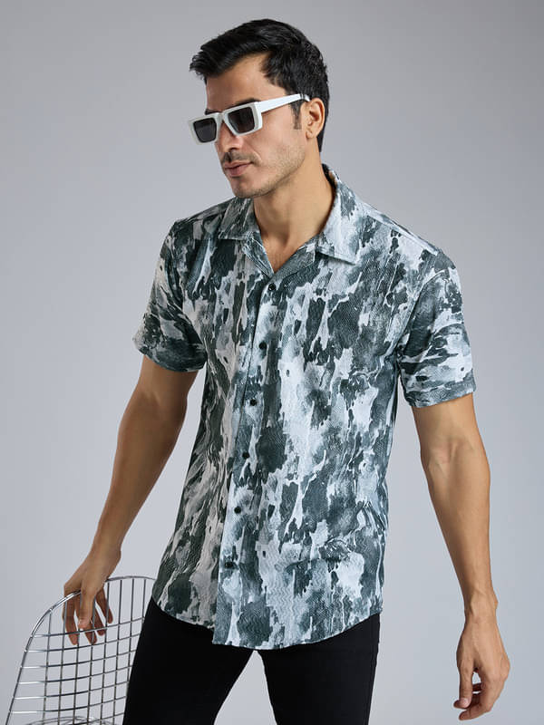 Tater Garments Poly Cotton Regular Fit Printed Half Sleeves Men's Casual Shirt - Grey ( Pack of 1 ) Tater Garments Poly Cotton Regular Fit Printed Half Sleeves Men's Casual Shirt - Grey ( Pack of 1 )