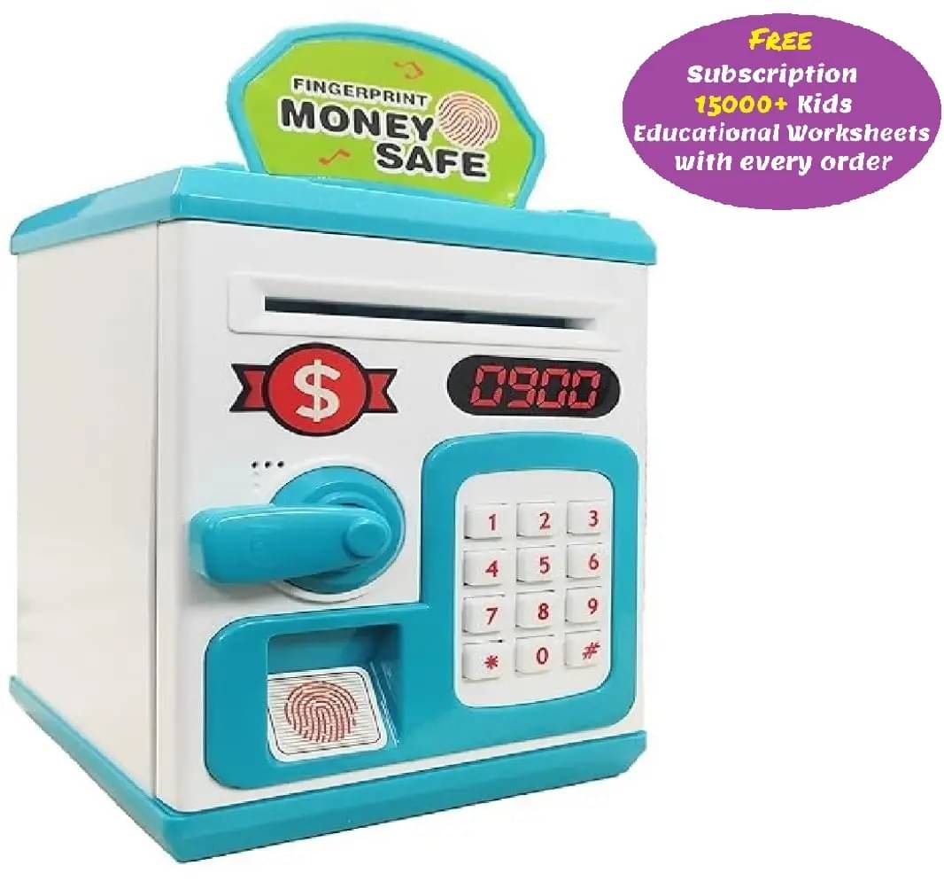 Toonkiz Money Safe Kids With Finger Print Sensor Piggy Savings Bank With Electronic Lock Toonkiz Money Safe Kids With Finger Print Sensor Piggy Savings Bank With Electronic Lock