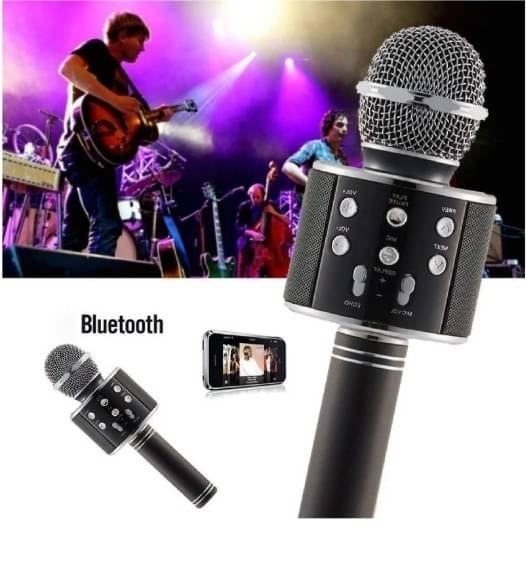     			Toonkiz Wireless Mic Advance Handheld Wireless Singing Mike Multi-Function Bluetooth Karaoke Mic with Microphone Speaker for All Smart