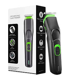 geemy Hair Cutting Green Cordless Beard Trimmer With 45 minutes Runtime