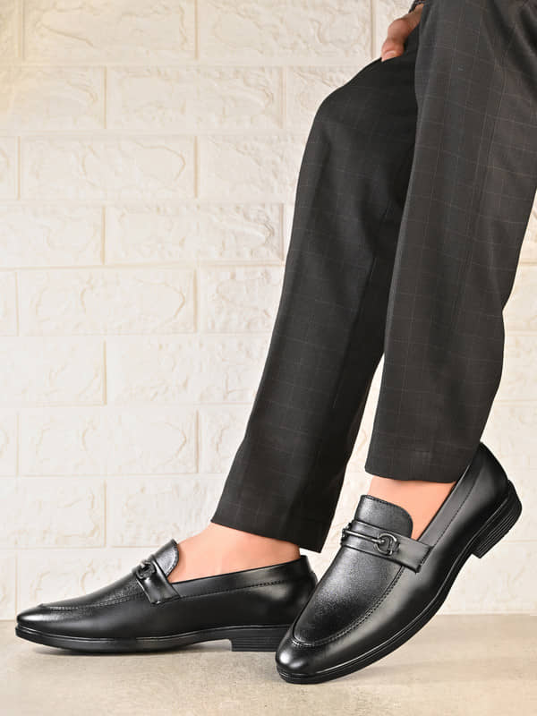 server Black Men's Slip On Formal Shoes - Formal Shoes | Buy online on ZillyBuy