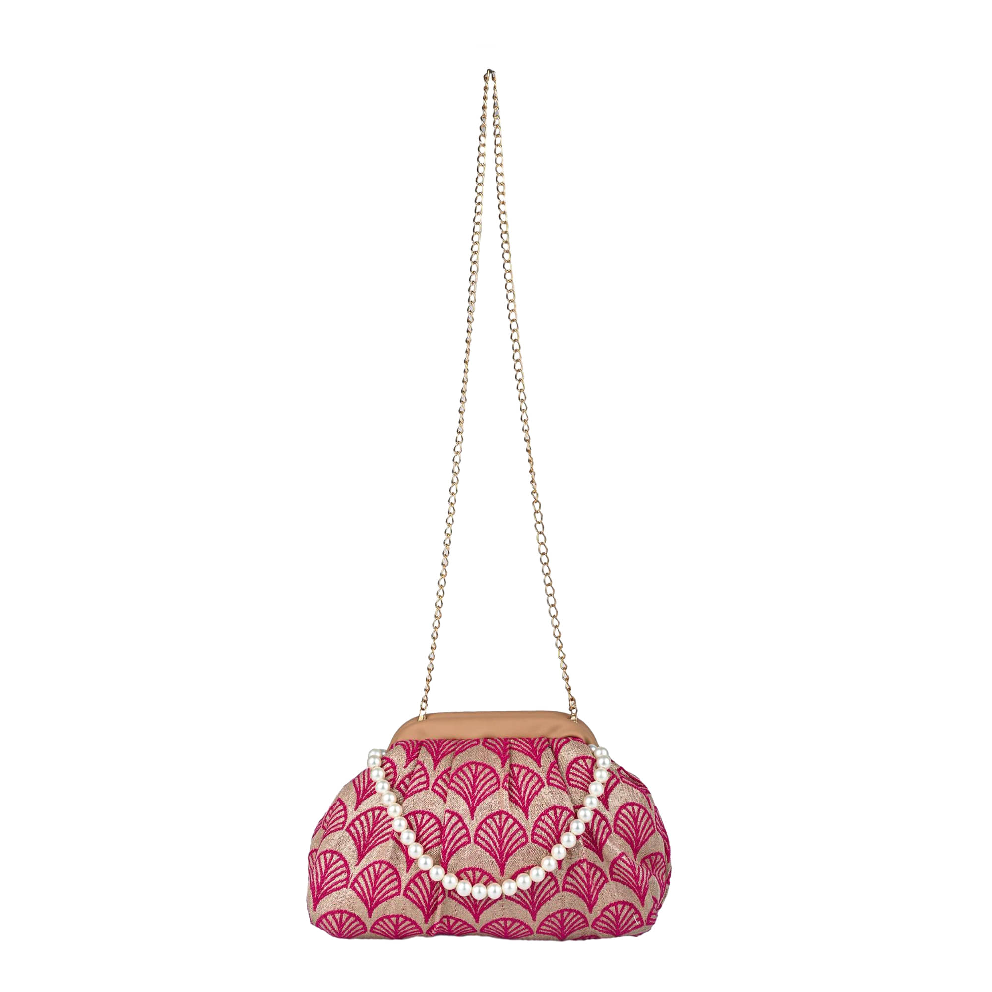     			ASIAN Sling Bag Fabric Set of 1 ( Pink )