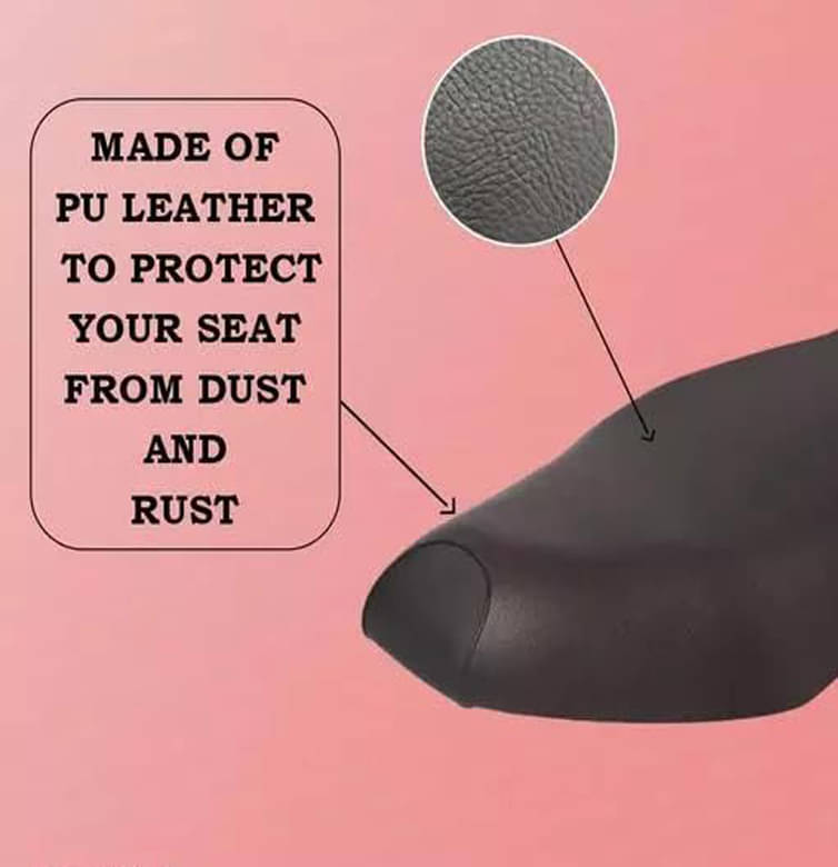     			Activa I Bike Removable & Washable PU Leather Waterproof Single Bike Seat Cover for Honda Activa I (Black)