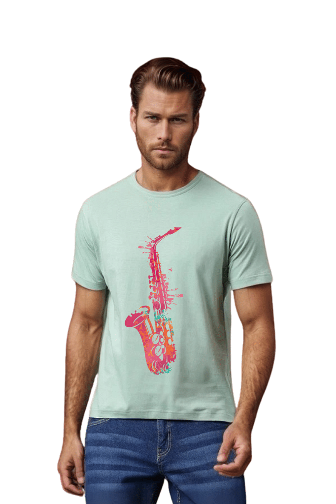 BLUEFICUS Men Polyester Regular Fit Printed T-Shirt ( Sea Green ) BLUEFICUS Men Polyester Regular Fit Printed T-Shirt ( Sea Green )