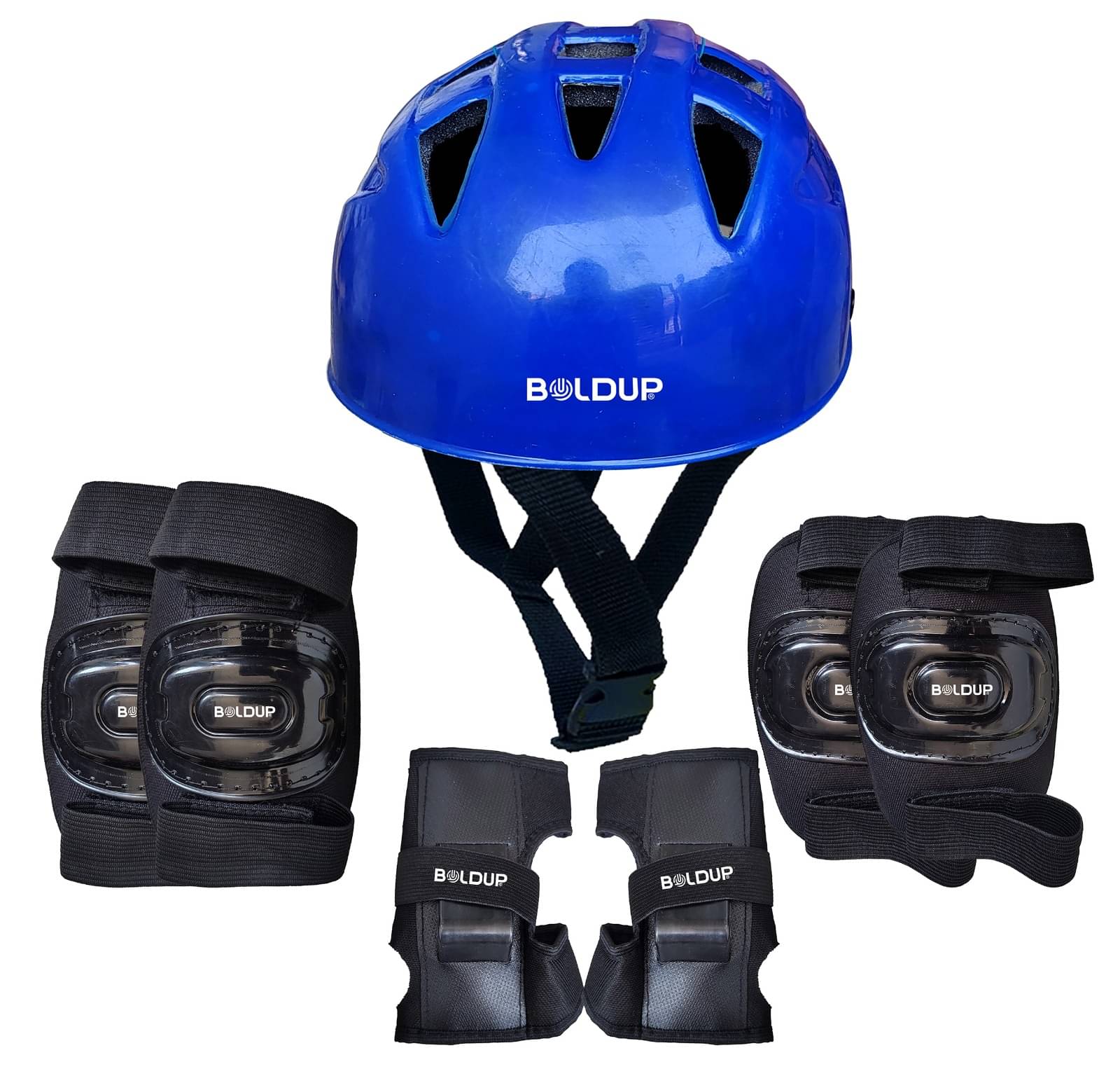     			Boldup Skating Protective Kit For Men And Women HELMET Blue