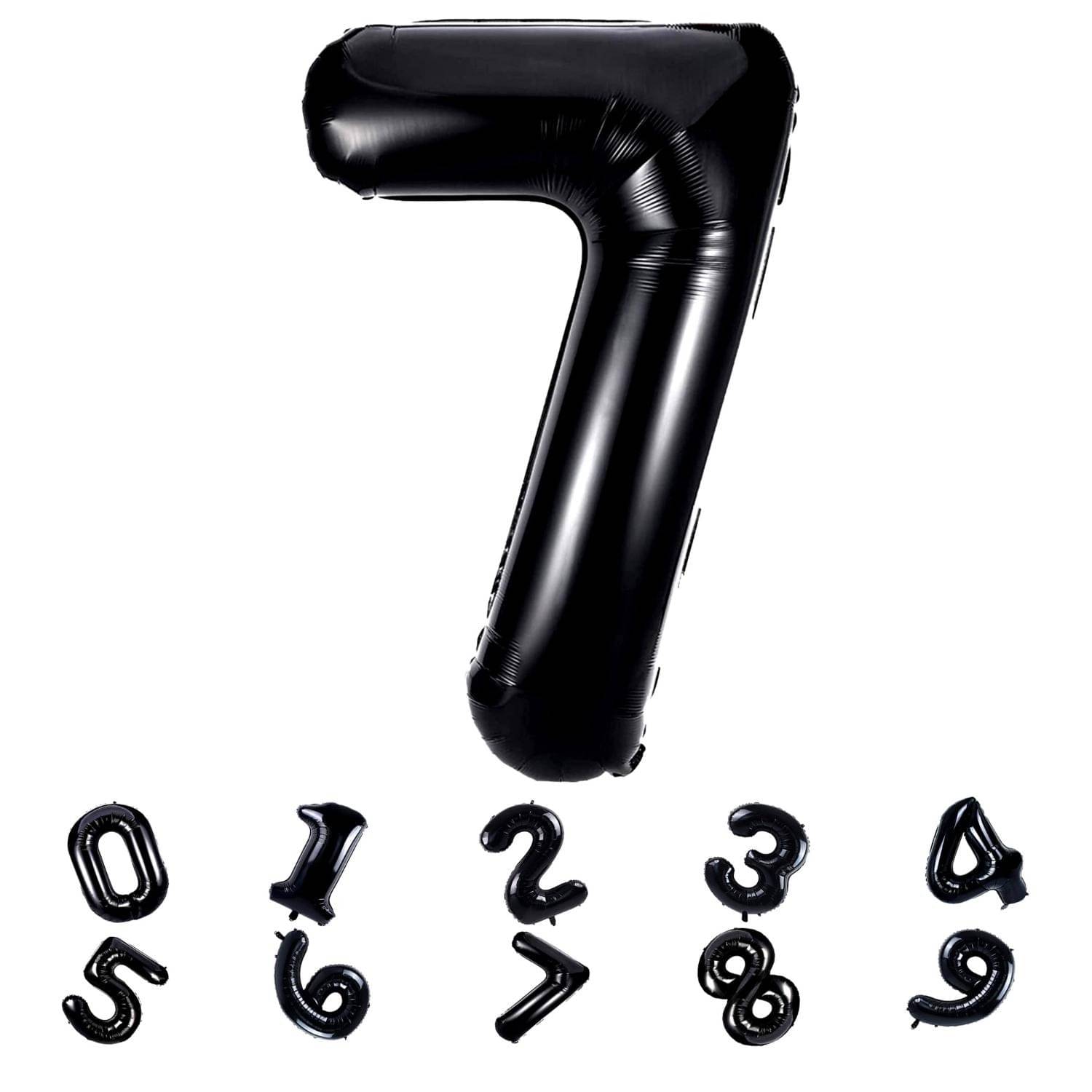Bubble Bells Black Number 7 Foil Balloon – 32 Inches | Helium Party Decoration Balloon for Birthday & Celebrations Bubble Bells Black Number 7 Foil Balloon – 32 Inches | Helium Party Decoration Balloon for Birthday & Celebrations