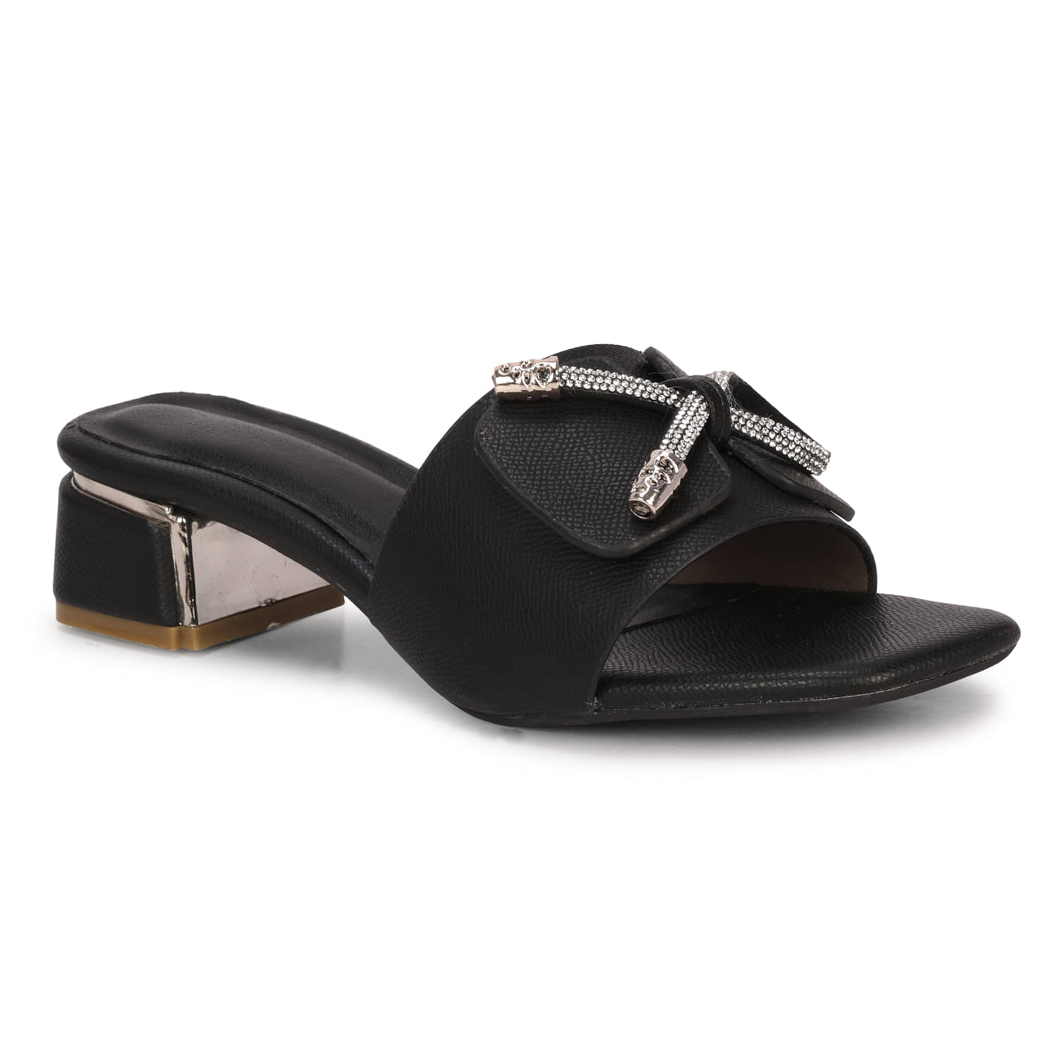     			Commander Shoes Black Women's Slip On Heels