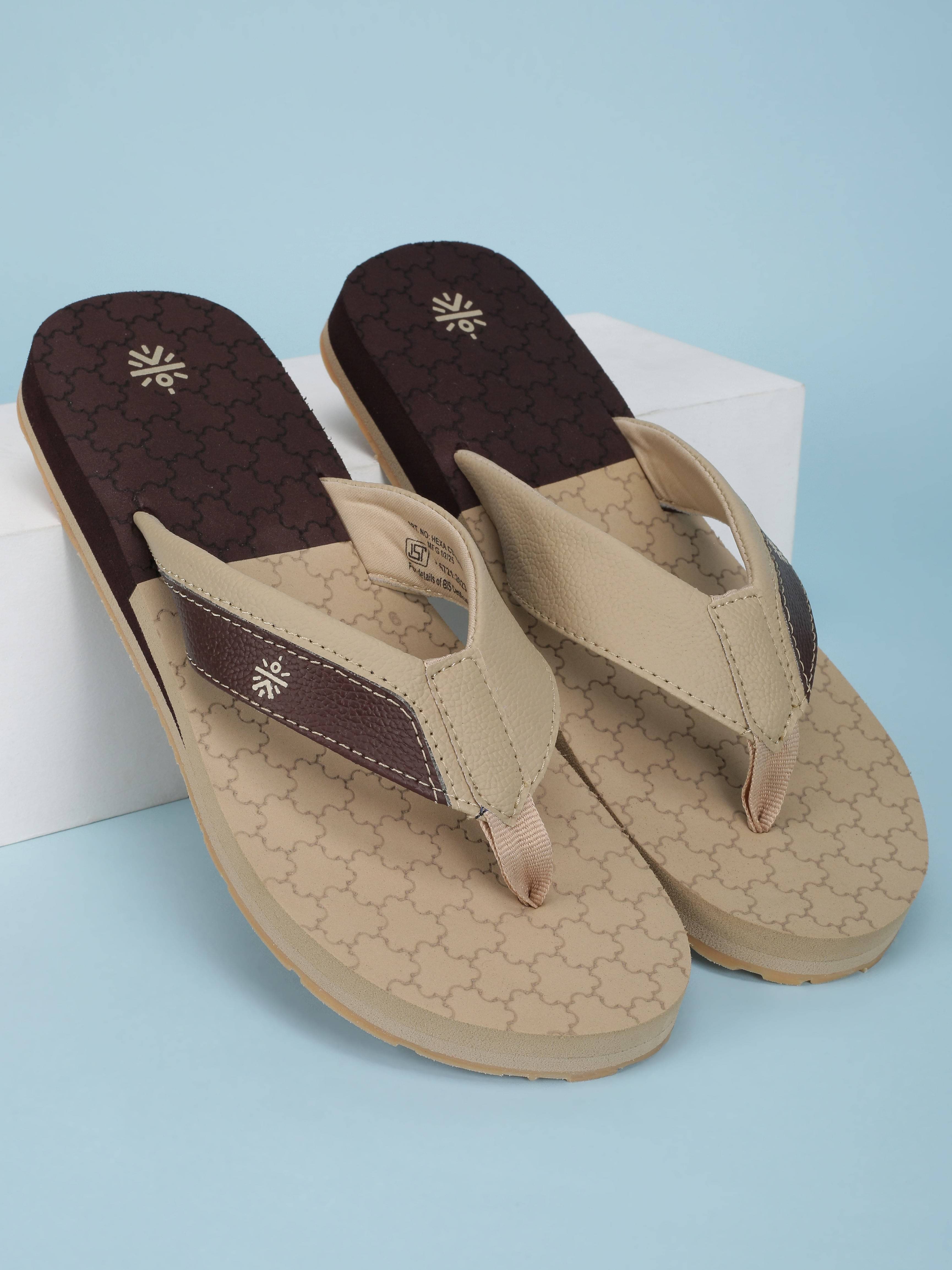     			Cult Beige Men's Thong Flip Flop