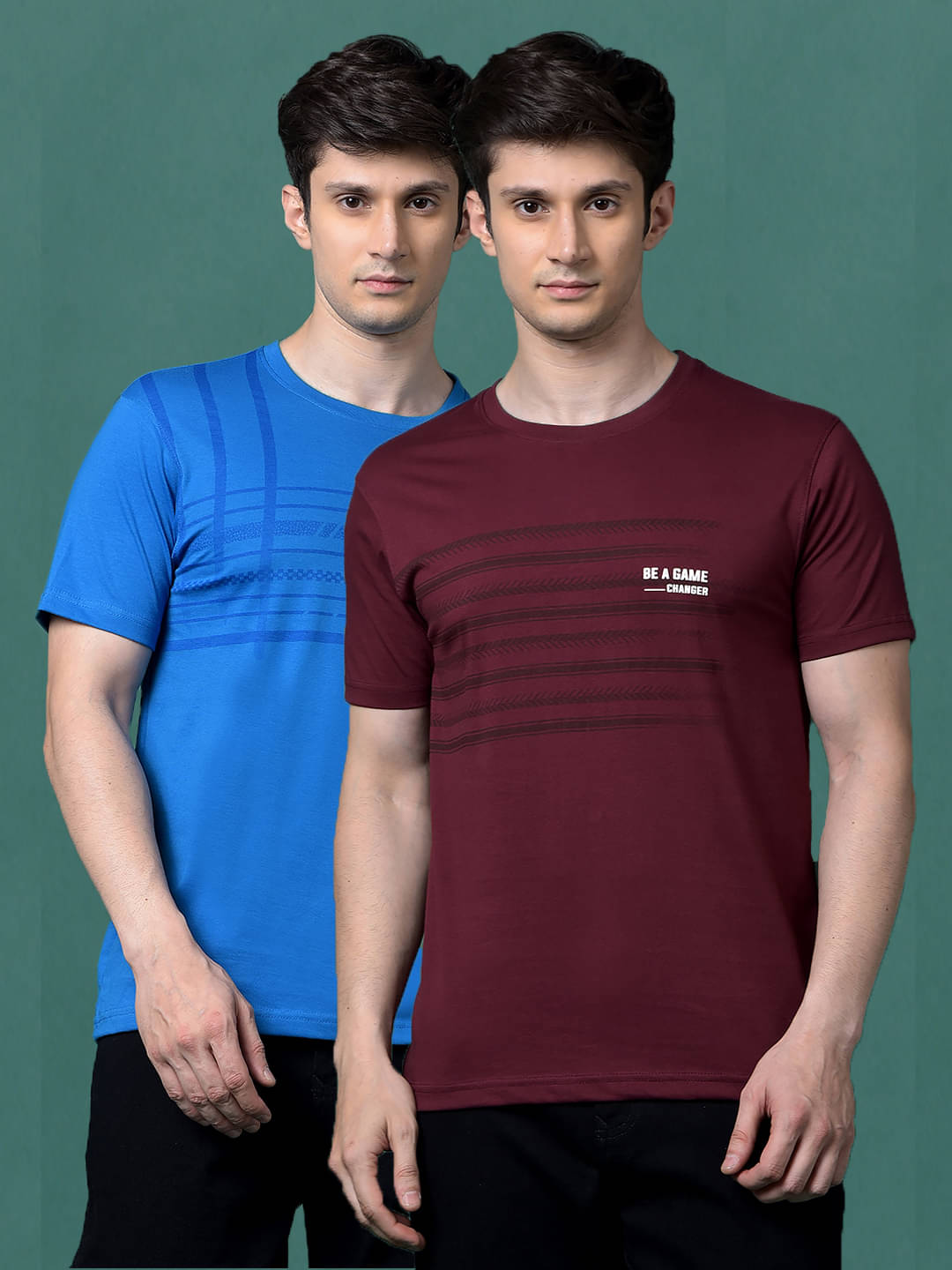     			Dollar Men Cotton Blend Regular Fit Printed T-Shirt ( Multicolor )