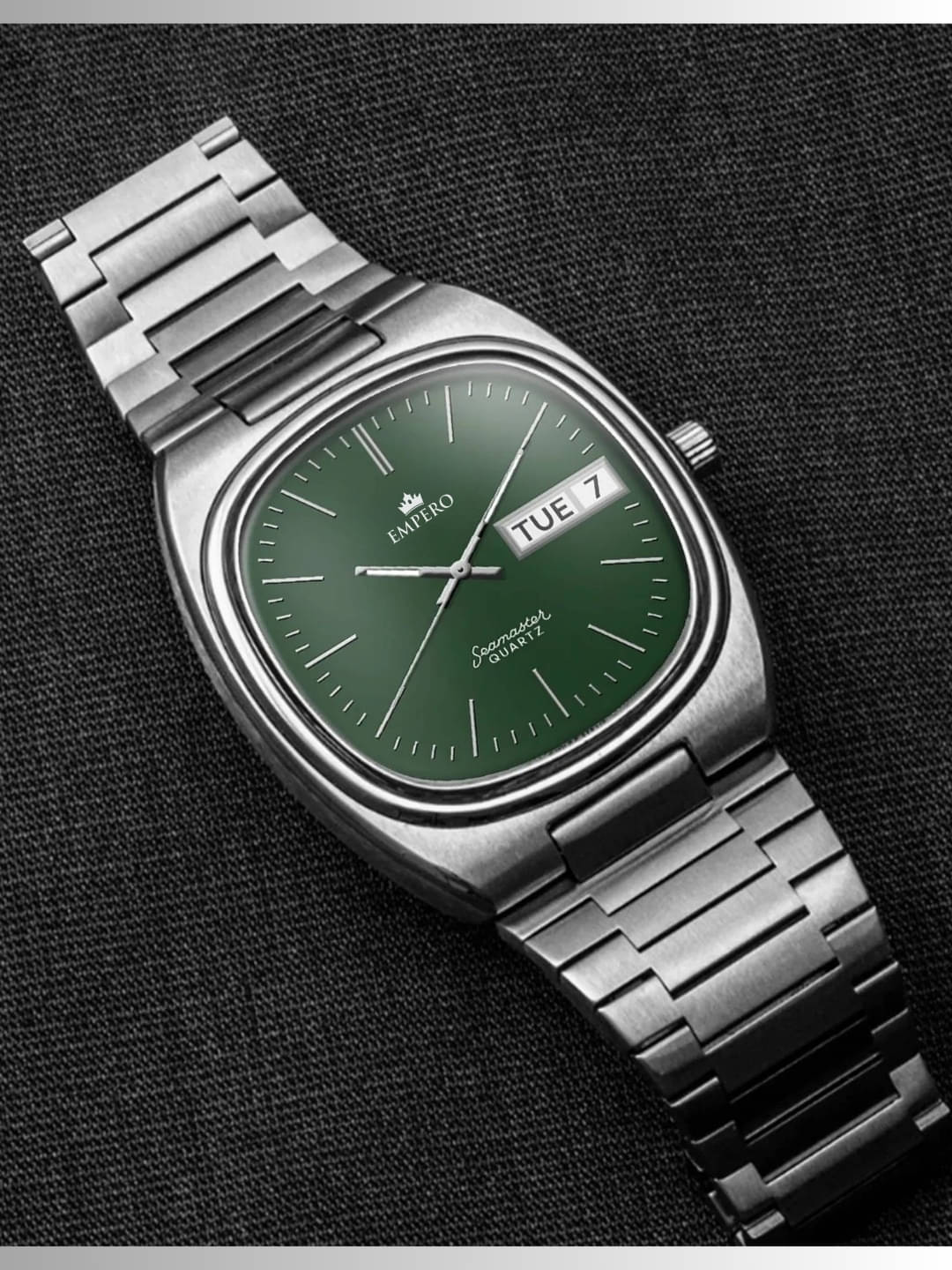     			EMPERO Silver Stainless Steel Analog Men's Watch