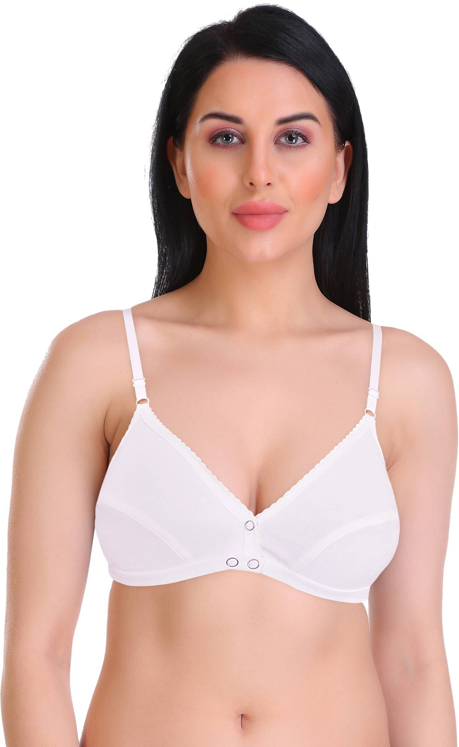     			Featherline Pack of 1 Cotton Blend Non Padded T-Shirt Bra For Women ( White )
