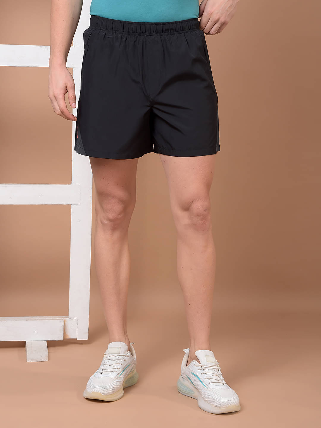     			Force NXT Black Polyester Men's Gym Shorts ( Pack of 1 )
