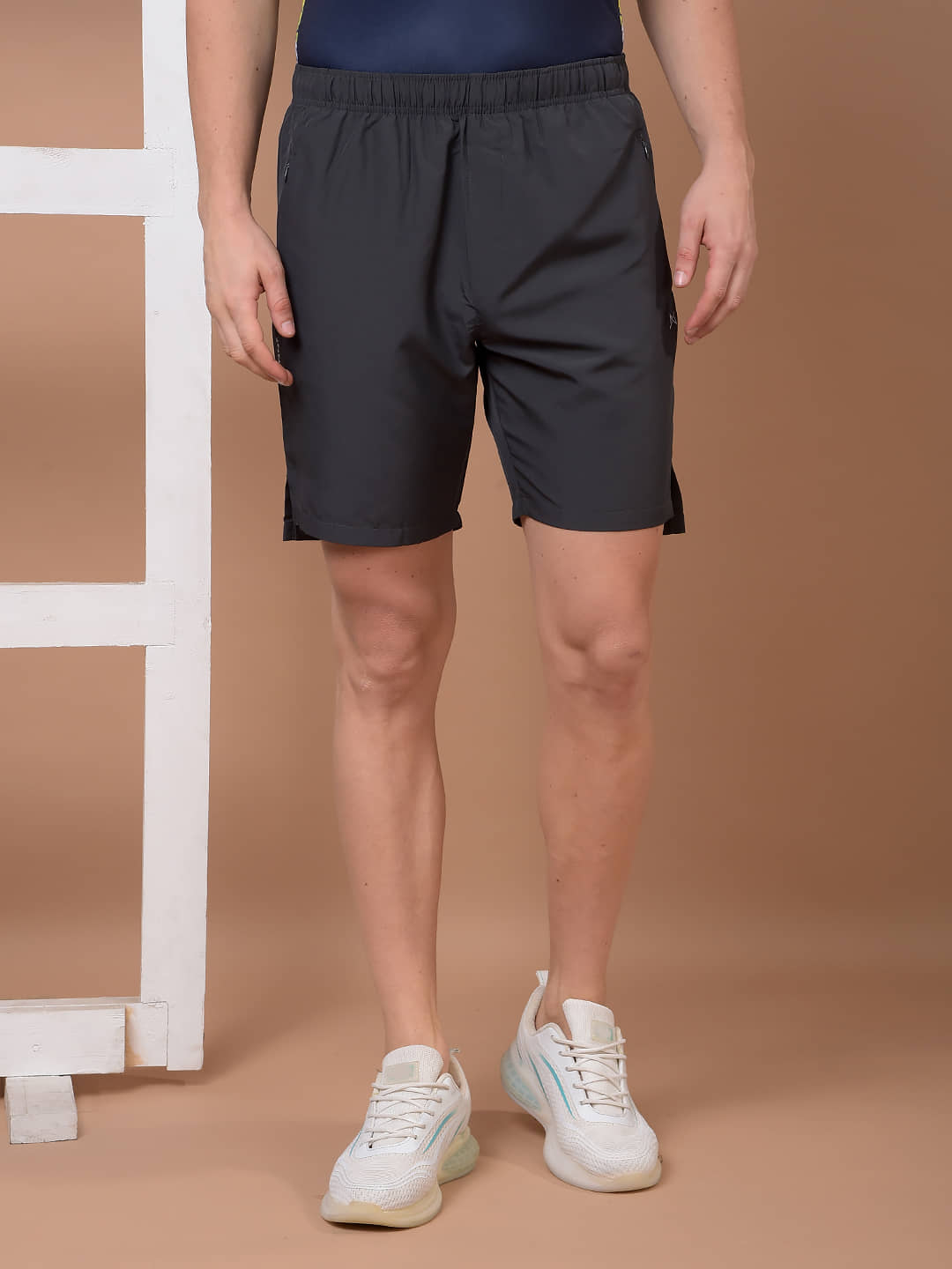 Force NXT Charcoal Polyester Men's Gym Shorts ( Pack of 1 ) - Shorts | Buy online on ZillyBuy