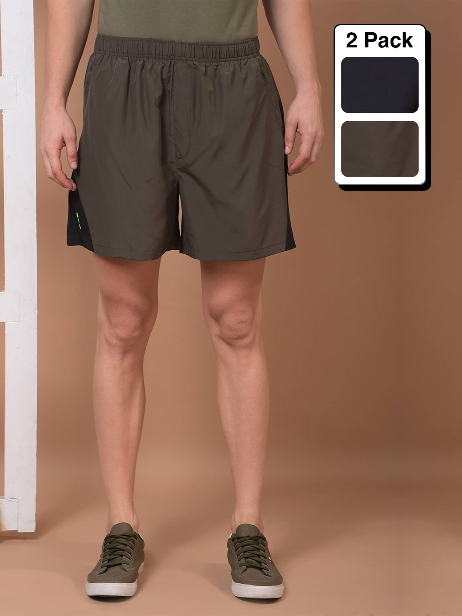 Force NXT Multicolor Polyester Men's Gym Shorts ( Pack of 2 ) Force NXT Multicolor Polyester Men's Gym Shorts ( Pack of 2 )
