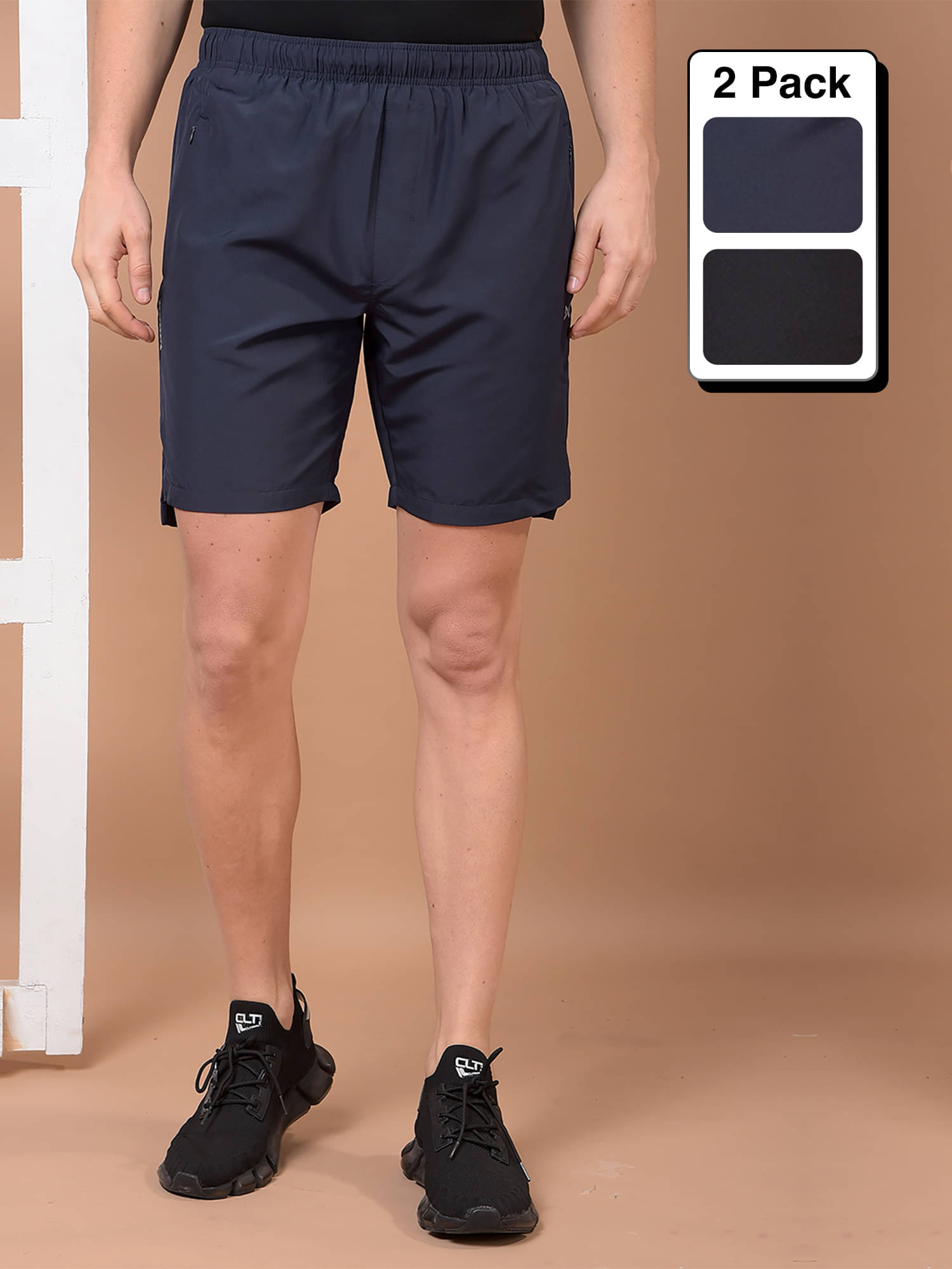 Force NXT Multicolor Polyester Men's Gym Shorts ( Pack of 2 ) Force NXT Multicolor Polyester Men's Gym Shorts ( Pack of 2 )