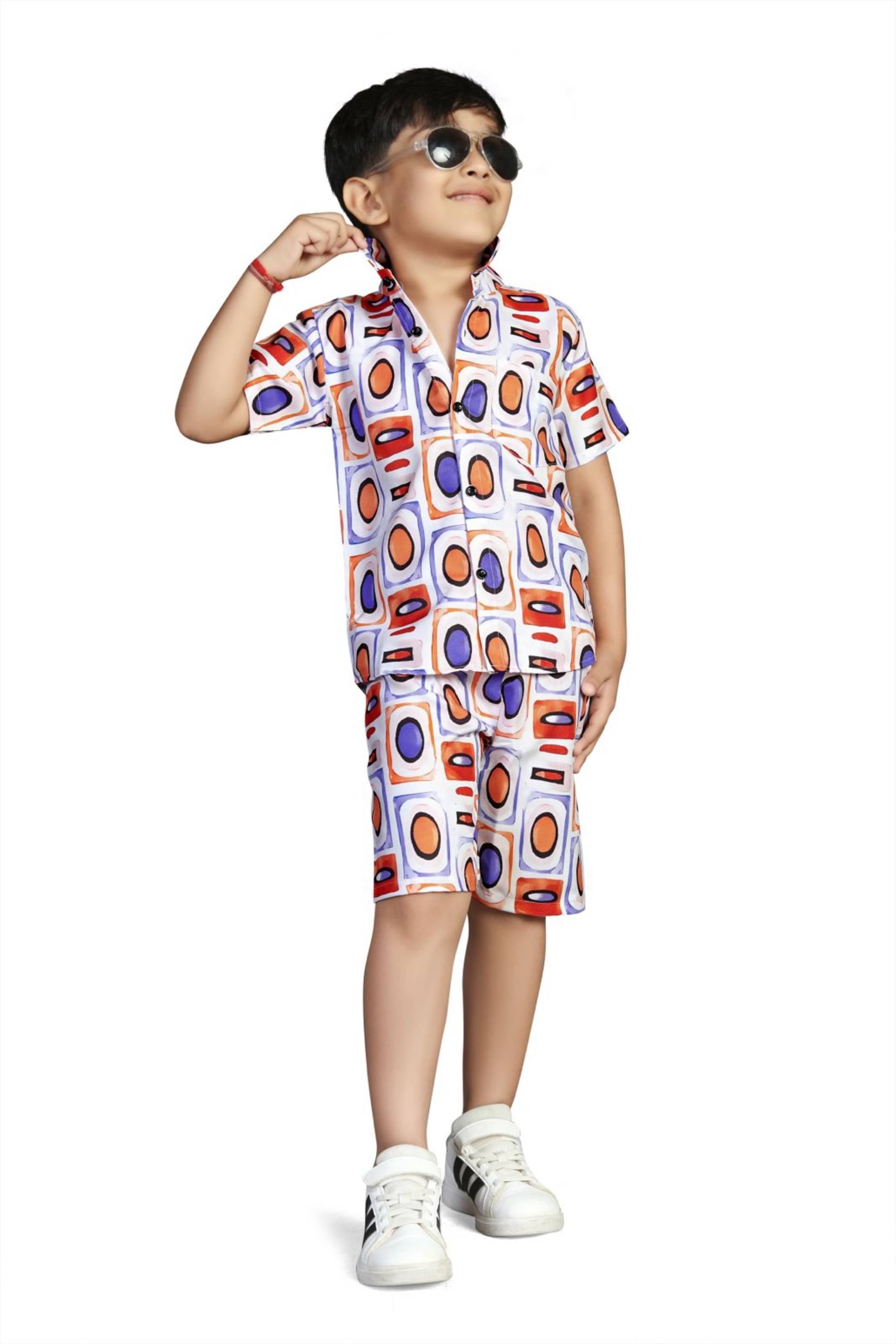     			Formulate clothing Pack of 1 Baby Boys Cotton Blend Shirt & Shorts Set ( Multicolor )