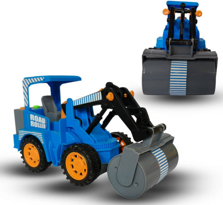    			Friction Powered JCB Construction Vehicle Toy - Push and Go Shovel Digger with Movable Arm and Realistic Design for Kids (Blue, Model 8032)