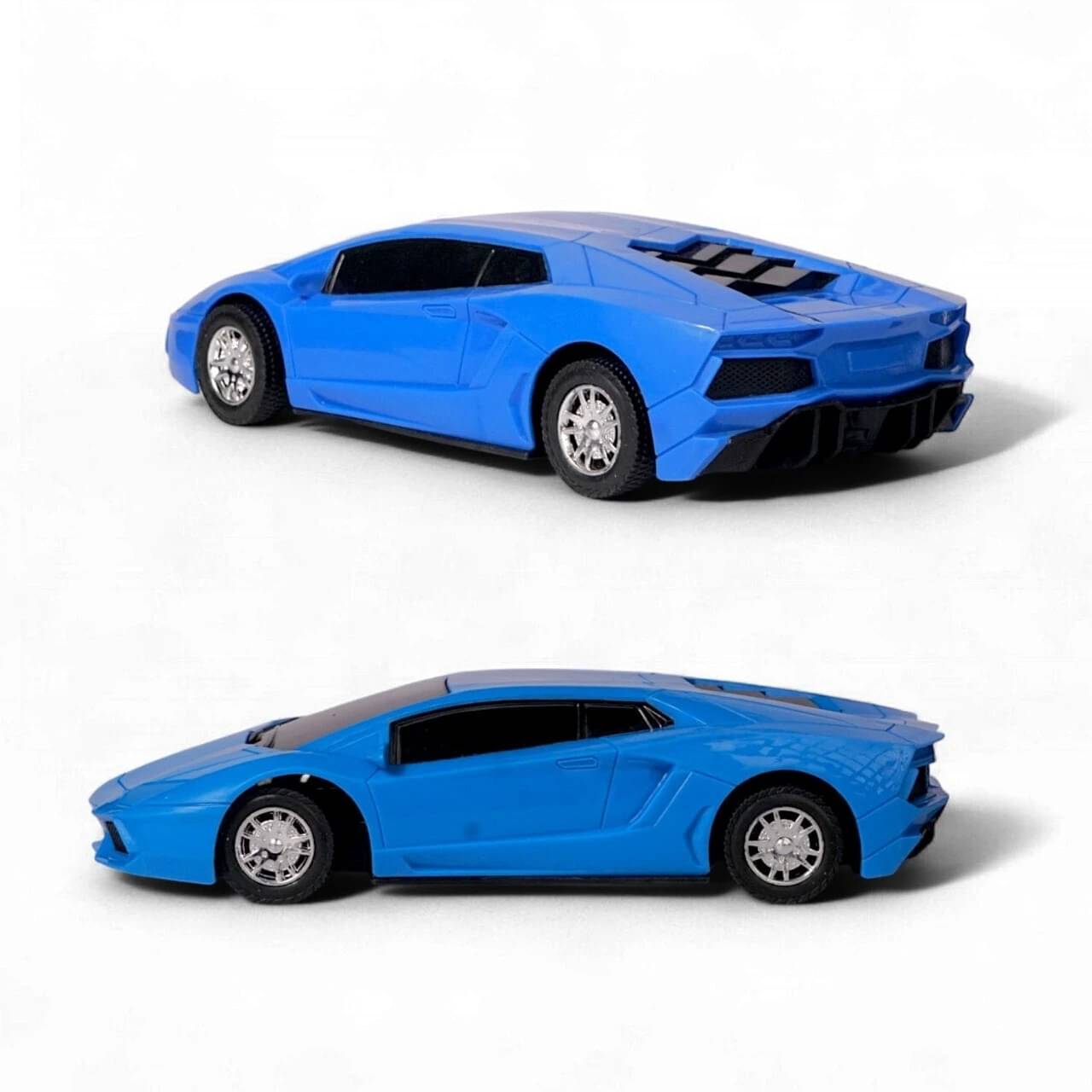     			Gurukrupa 2-Way Friction Powered Sports Car Toy - Push & Go Lamborghini Style Vehicle for Kids (Model 555-A, Blue)